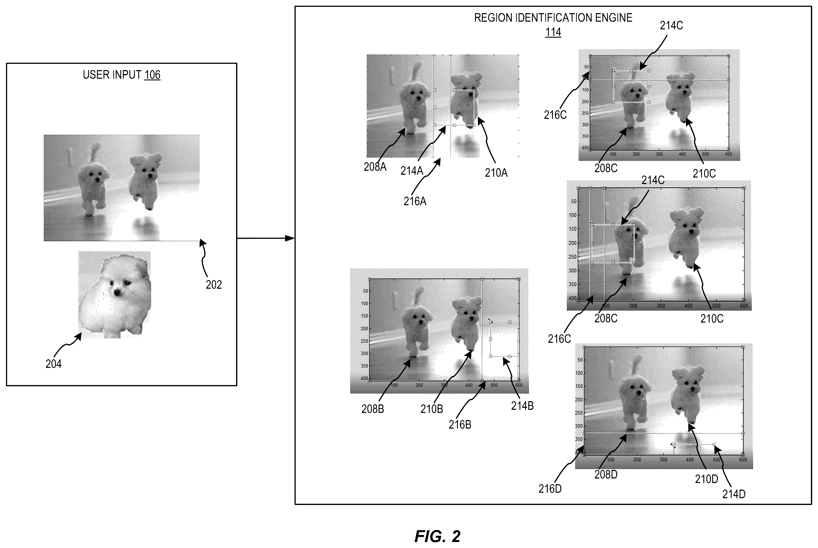 Patent US12437411 Figure 2 – Localized seam carving and expansion with configurable localization threshold