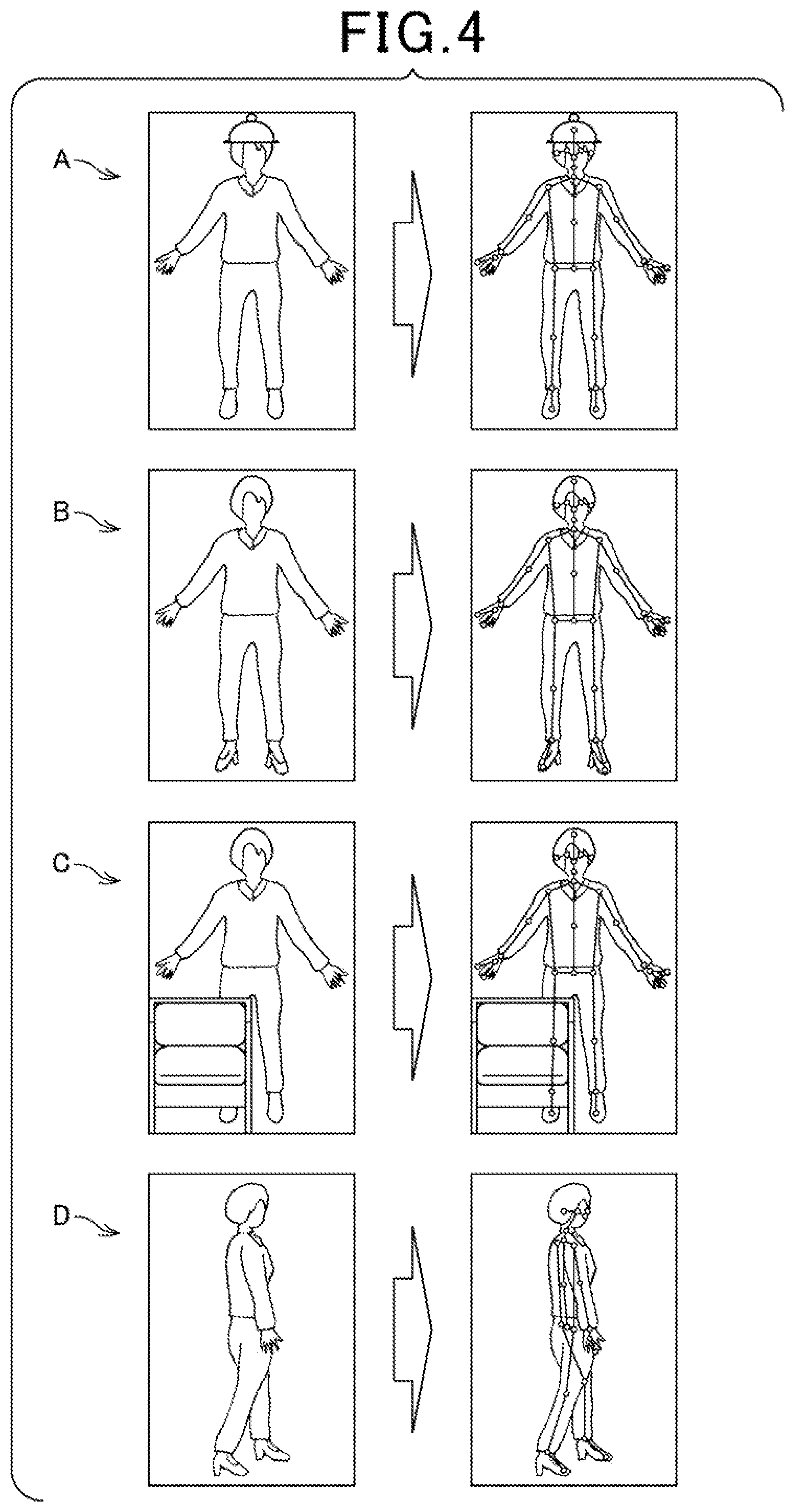 Patent US12437433 Figure 4 – Skeleton body height estimation system based on acquired body height attribute data