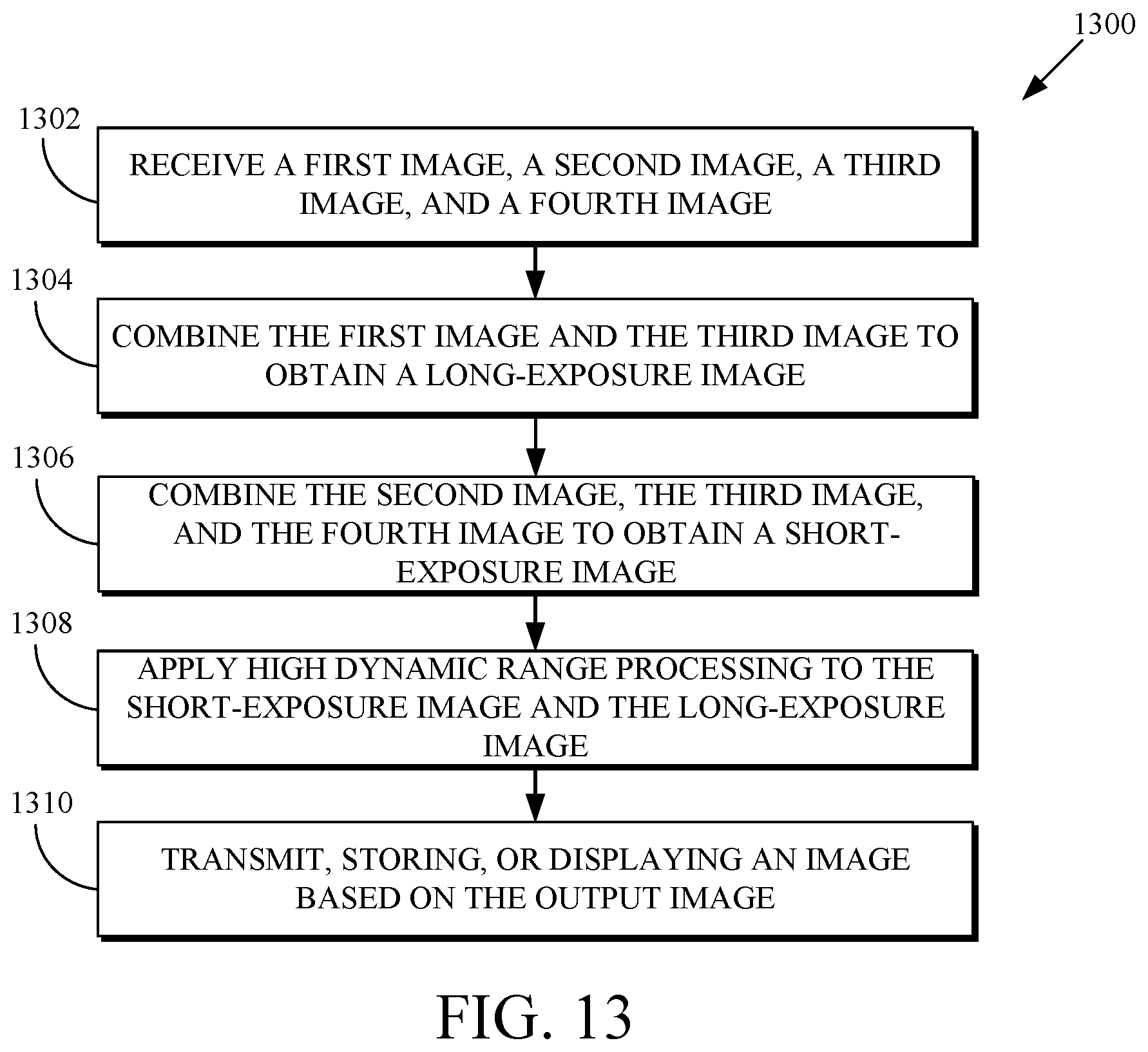 Patent US12437445 Figure 11 – Image combinations for high dynamic range processing