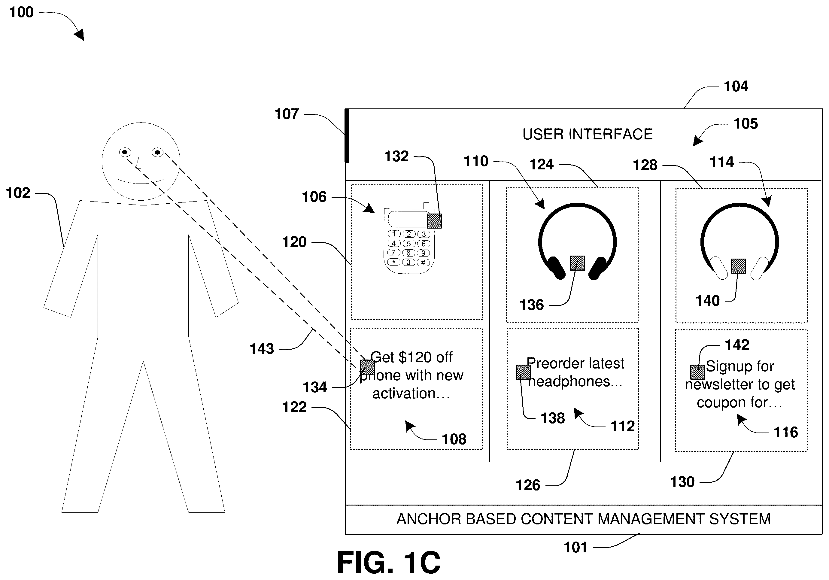 Patent US12437455 Figure 3 – Anchor based content management