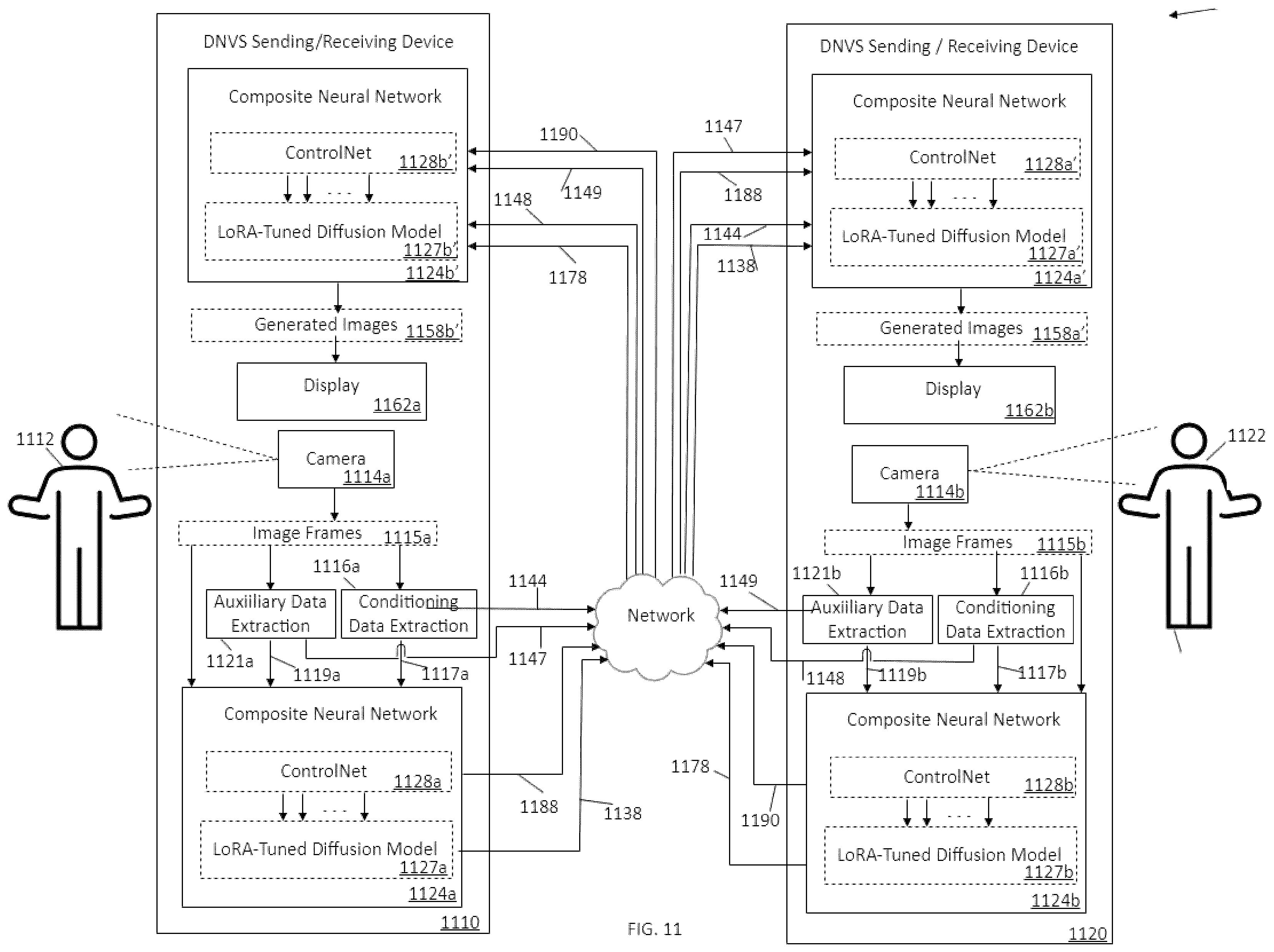 Patent US12437456 Figure 11 – Diffusion-based personalized advertising image generation