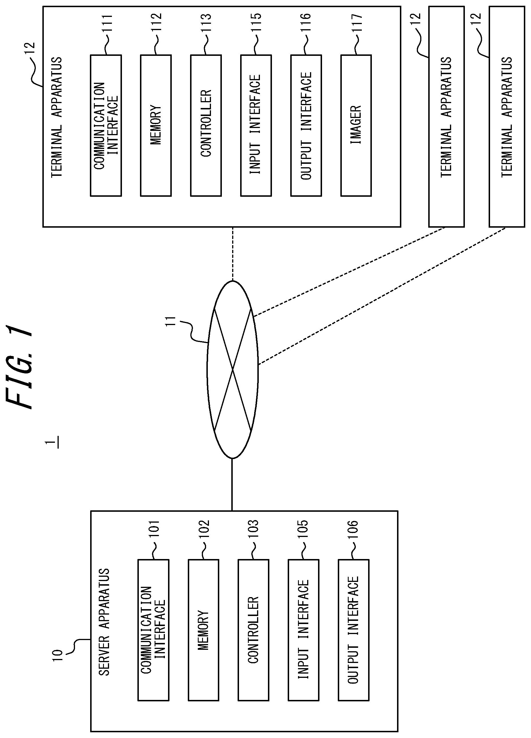 Patent US12437480 Figure 1 – Terminal apparatus, medium, and method of operating terminal apparatus