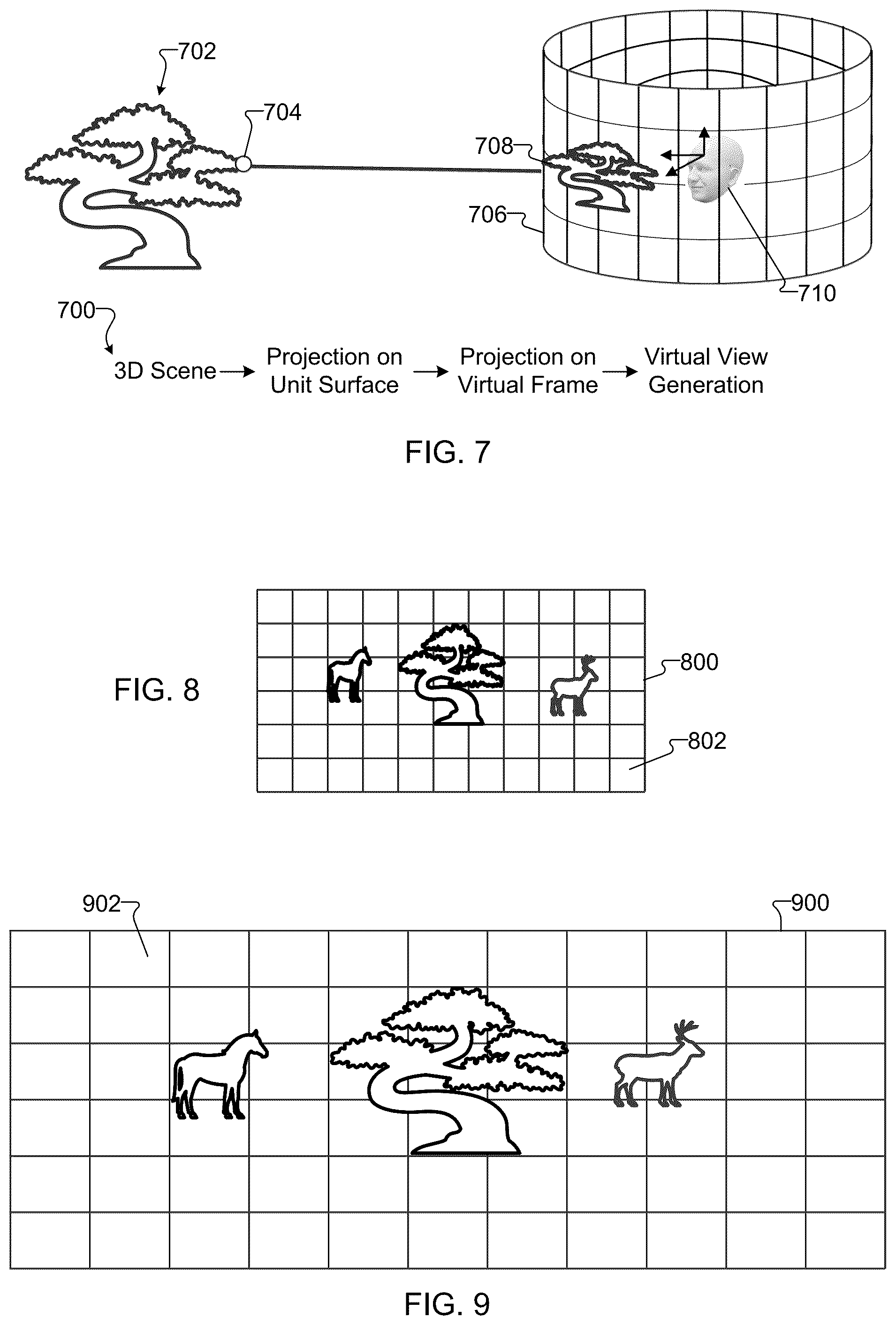 Patent US12437486 Figure 7 – Generation and rendering of extended-view geometries in video see-through (VST) augmented reality (AR) systems