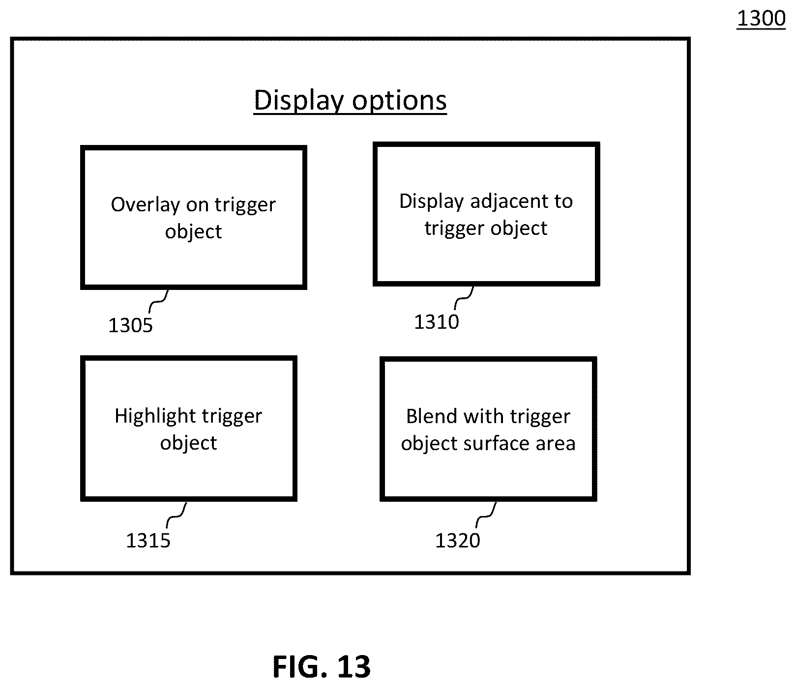 Patent US12437487 Figure 14 – Systems and methods for virtually displaying content items on real-world objects in an extended reality environment