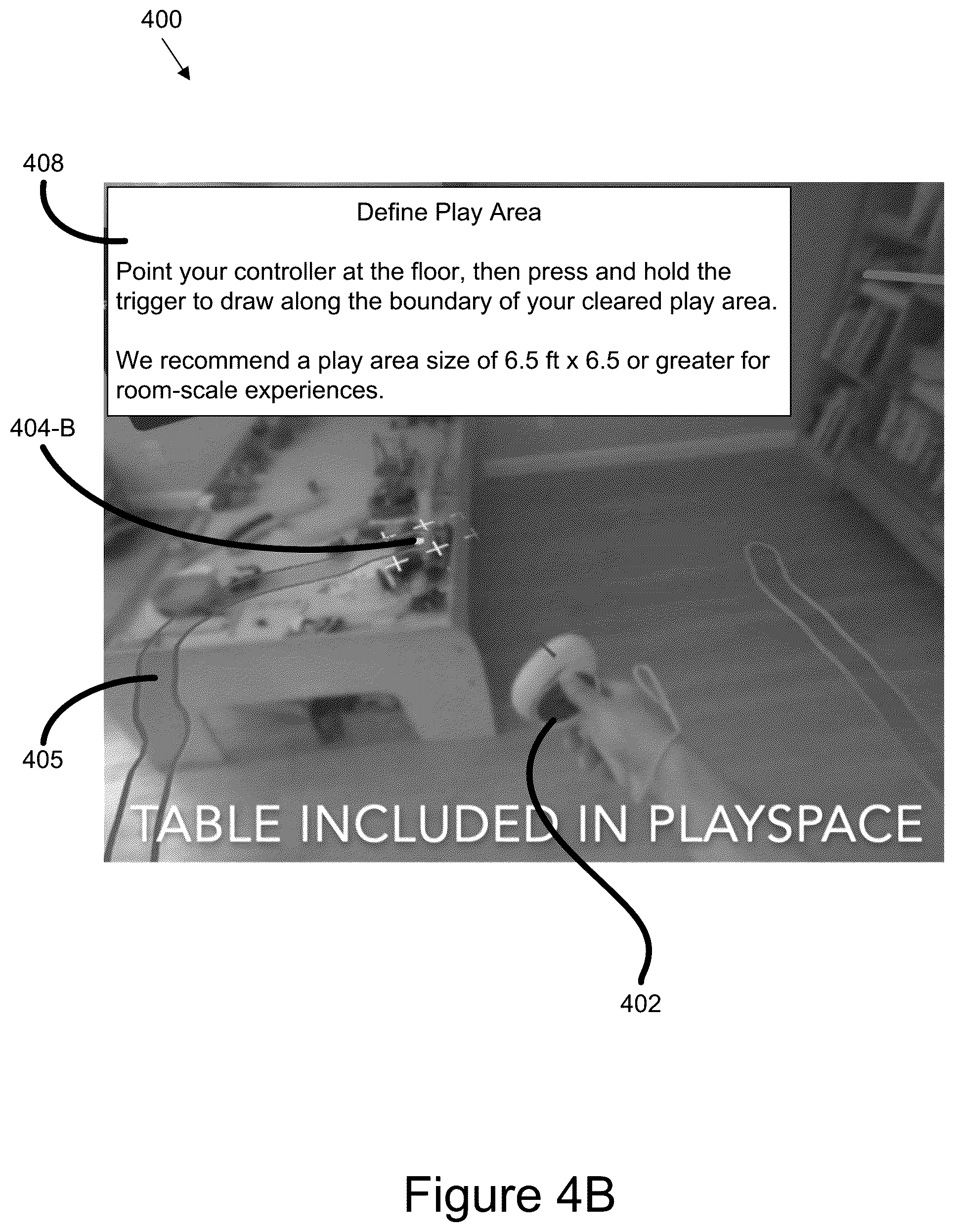 Patent US12437489 Figure 7 – Presenting meshed representations of physical objects within defined boundaries for interacting with artificial-reality content, and systems and methods of use thereof