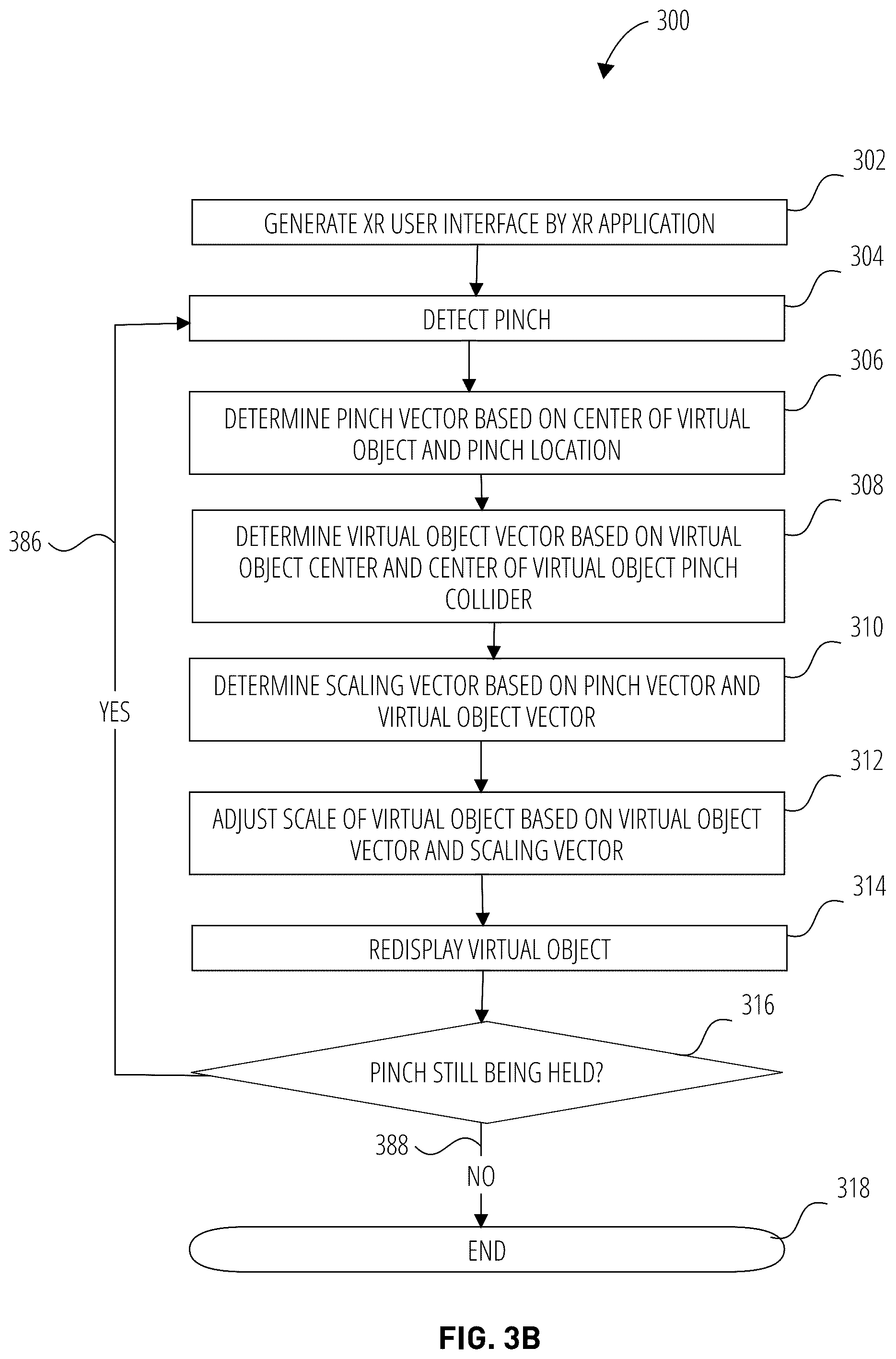 Patent US12437491 Figure 5 – Scaling a 3D volume in extended reality