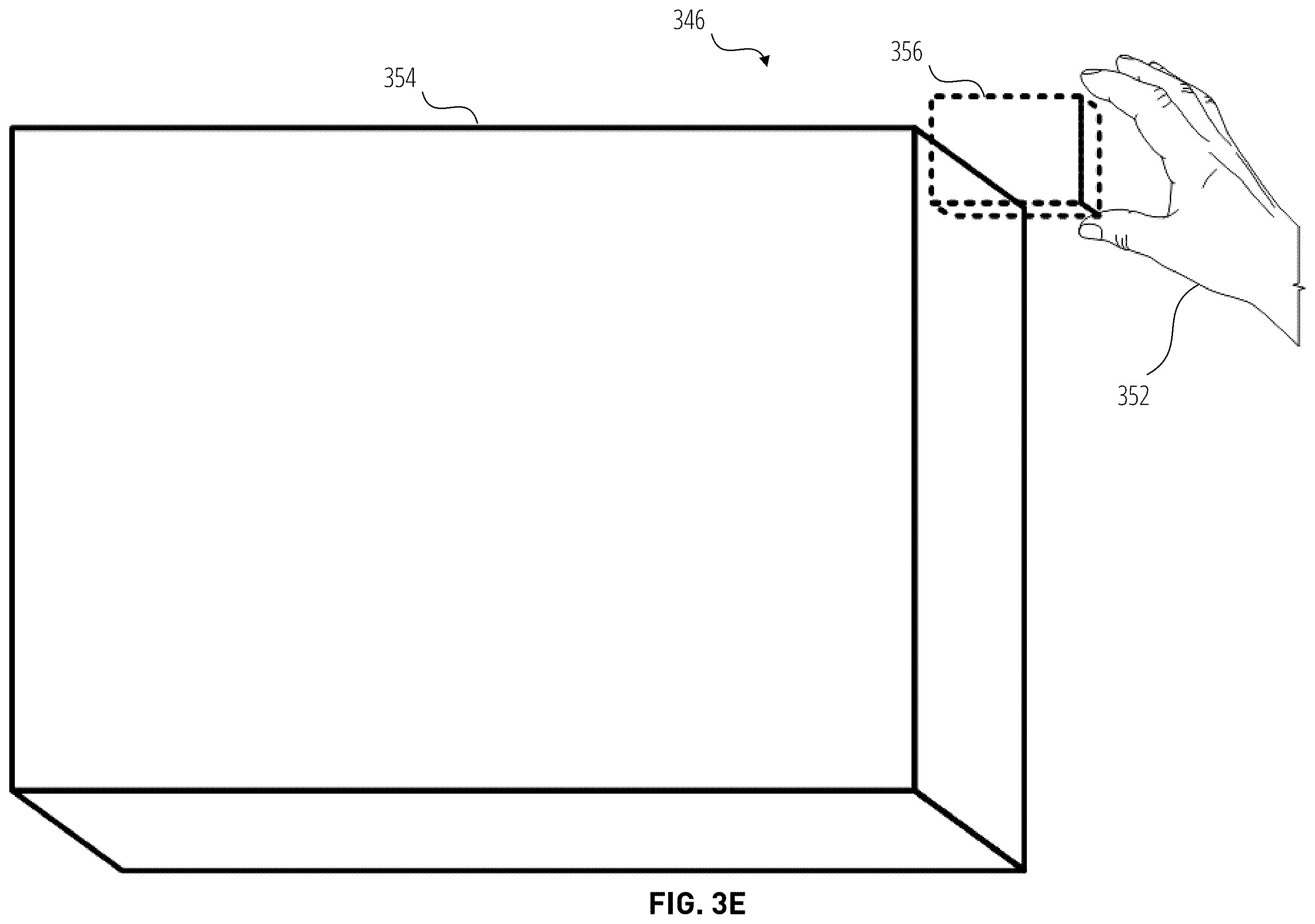 Patent US12437491 Figure 8 – Scaling a 3D volume in extended reality