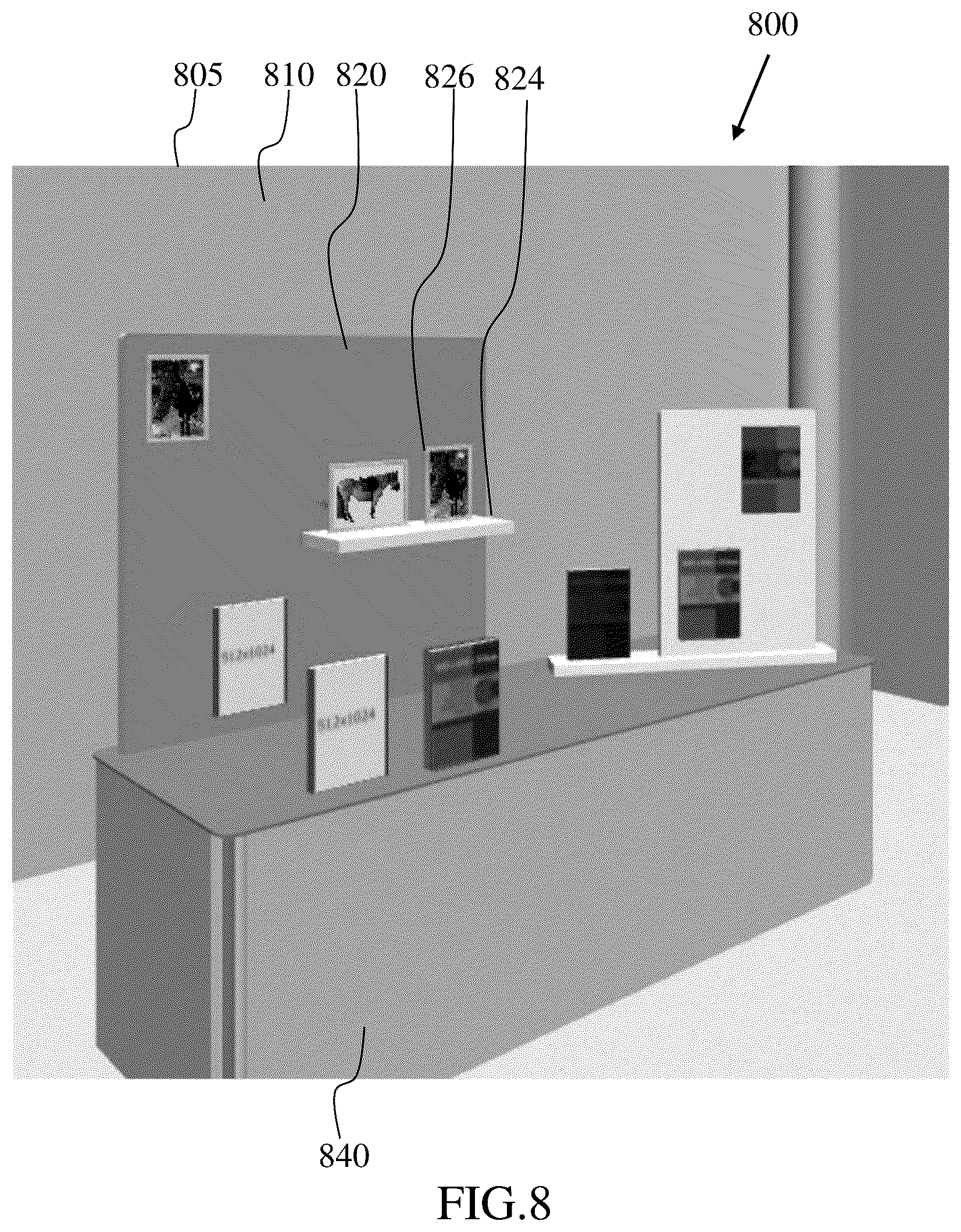 Patent US12437495 Figure 8 – Content item display method and computer-readable medium