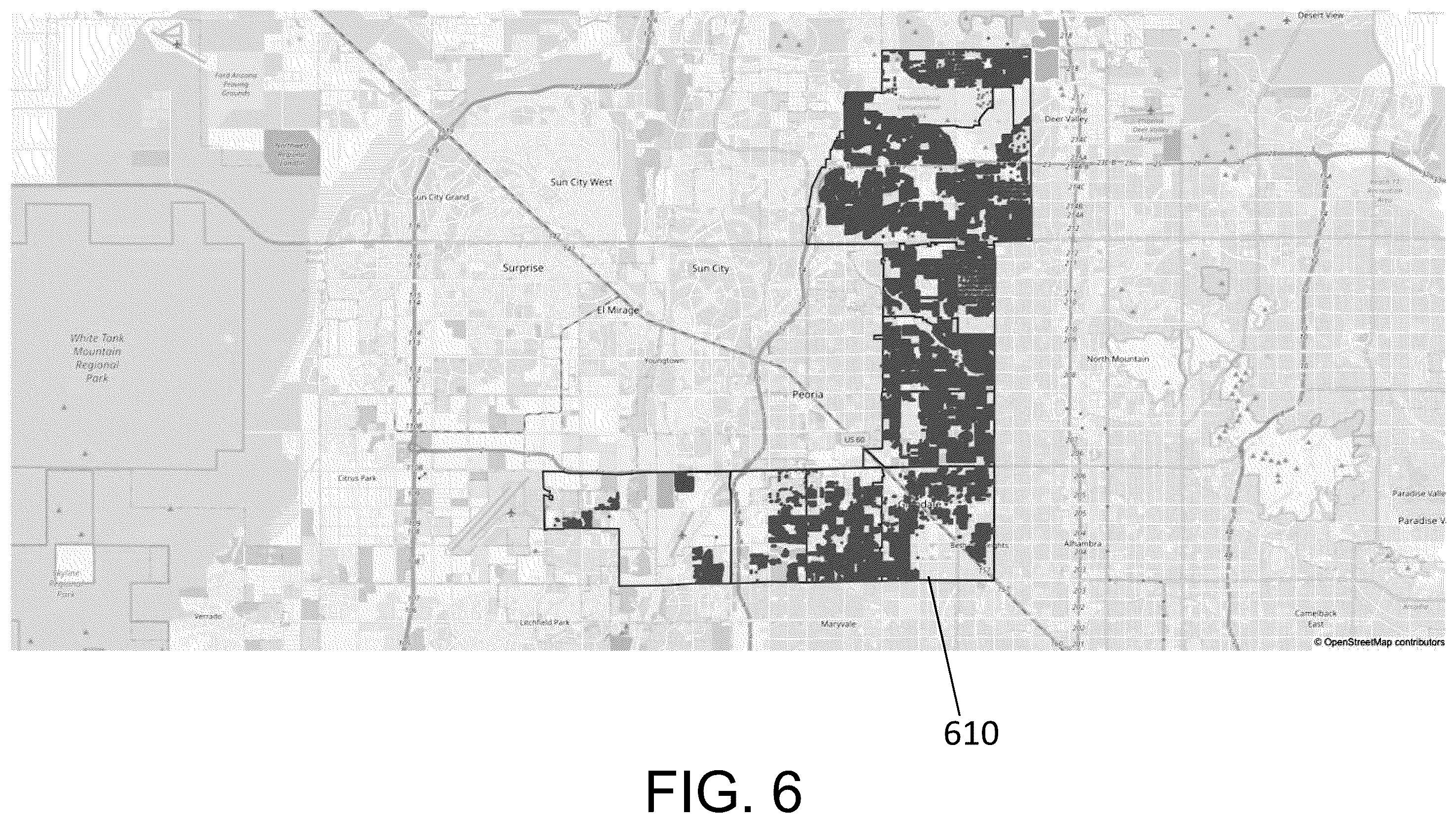 Patent US12437498 Figure 6 – System and method for home Façade features in a geographic region