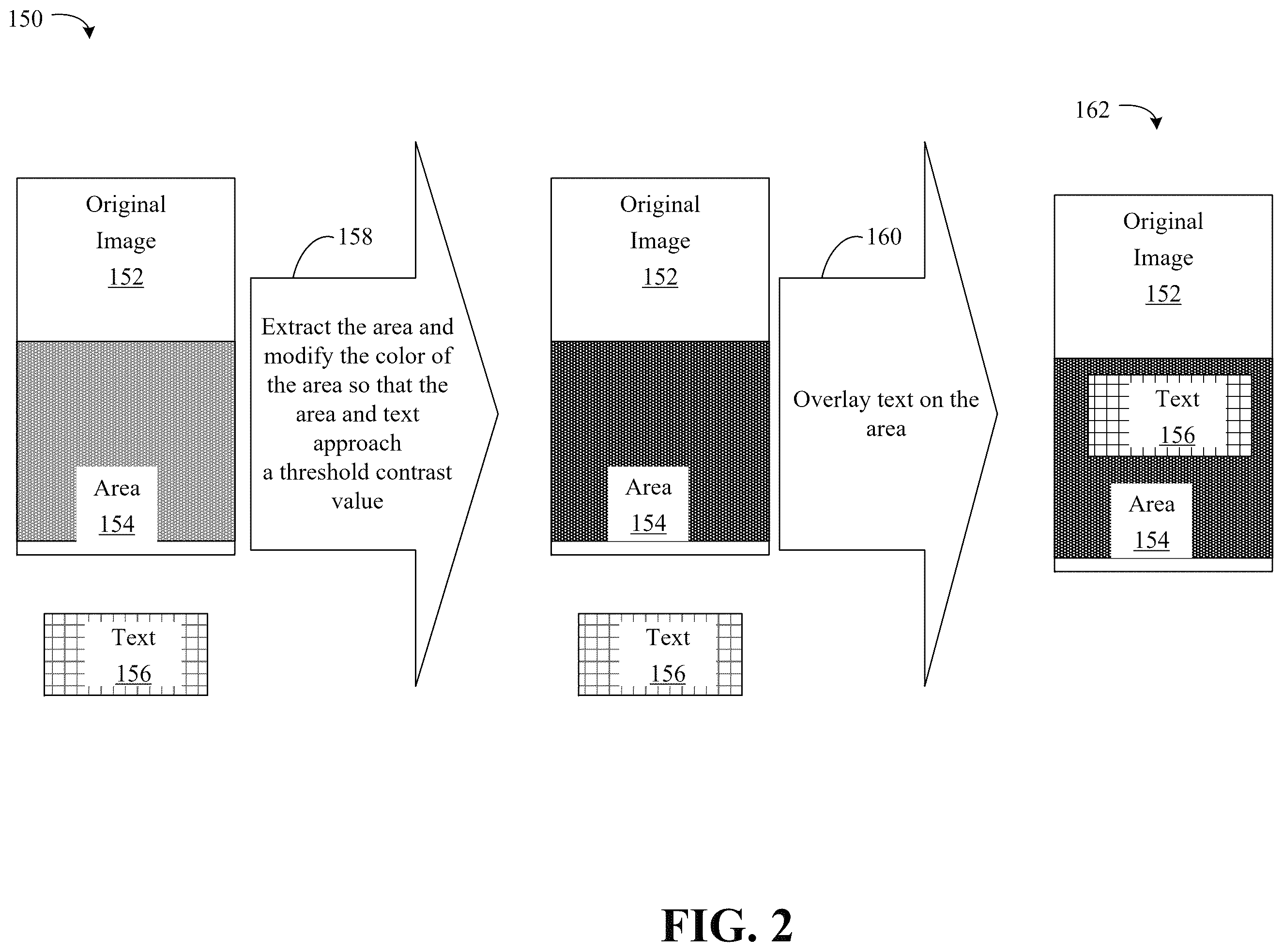 Patent US12437499 Figure 2 – Color contrasting image modification based on enhanced color spaces