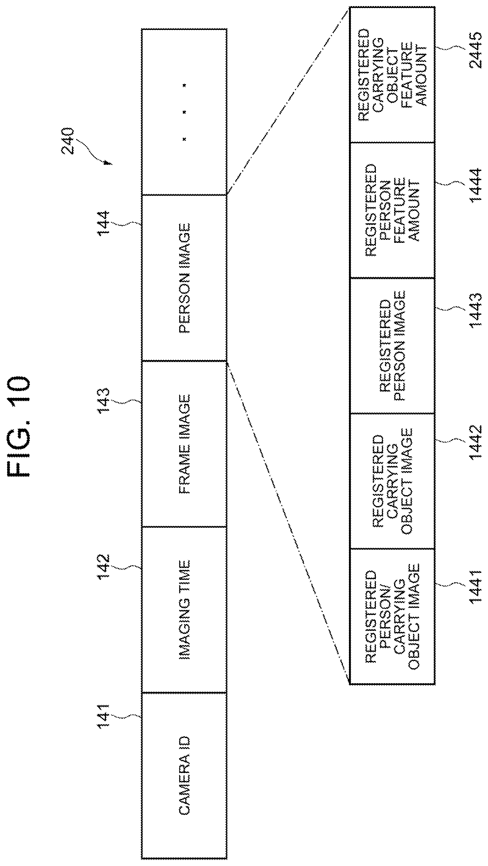 Patent US12437503 Figure 10 – Person retrieval system