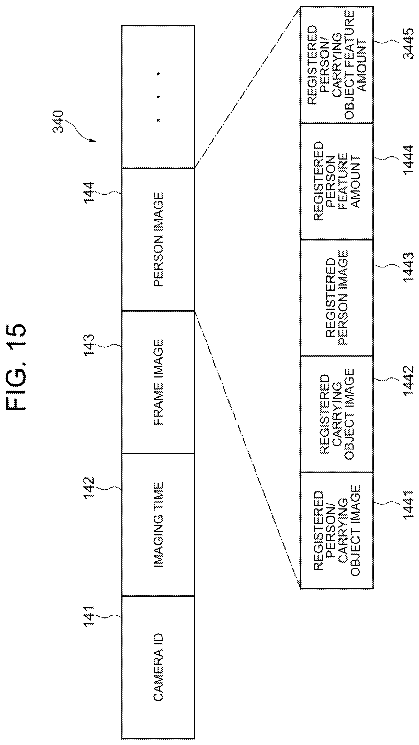 Patent US12437503 Figure 15 – Person retrieval system