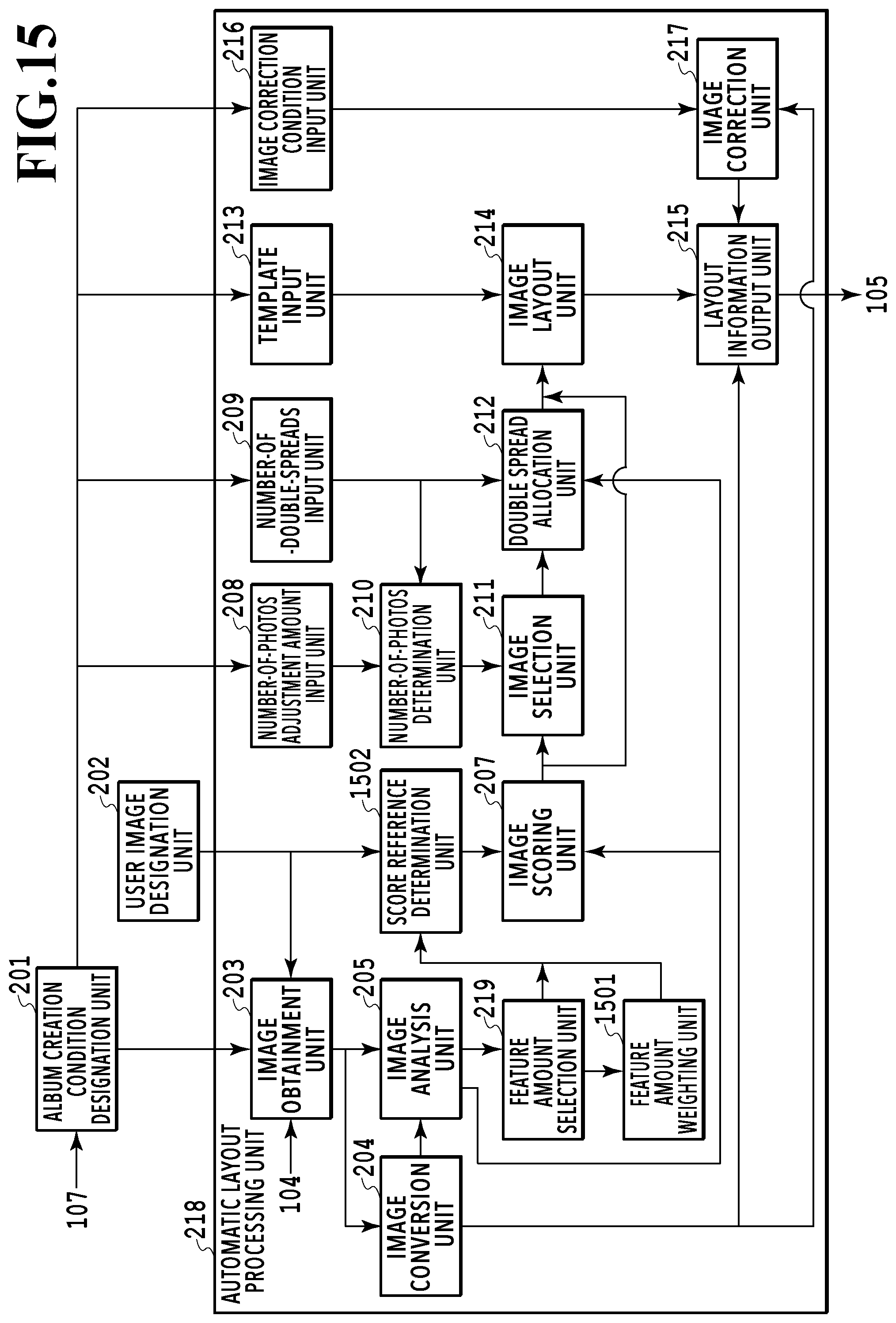 Patent US12437537 Figure 15 – Image processing apparatus, image processing method, and storage medium that estimate concepts to select a type of feature amount based on the estimated concepts and determine a weight of the selected type