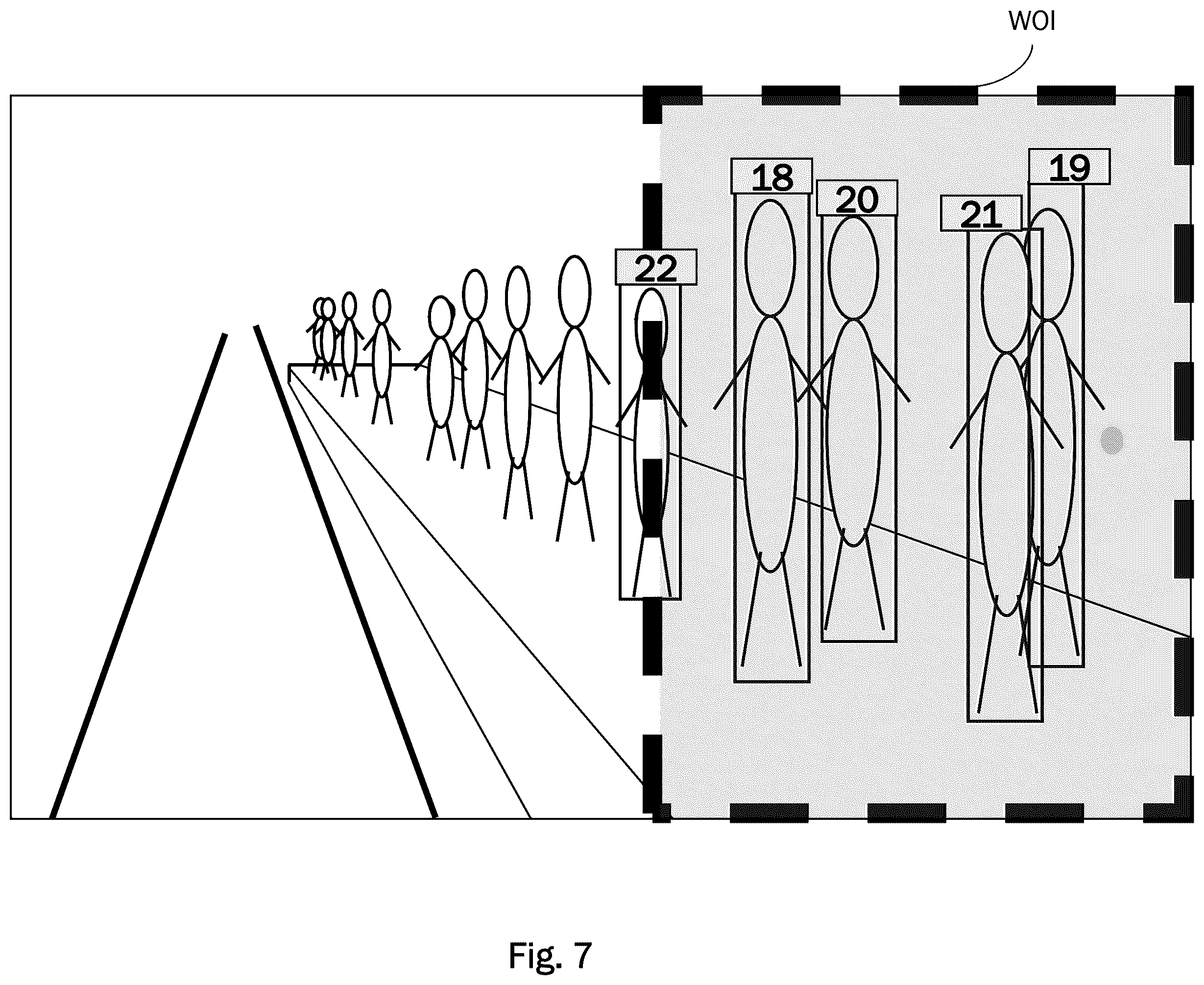 Patent US12437550 Figure 7 – Method for counting passengers of a public transportation system, control apparatus and computer program product