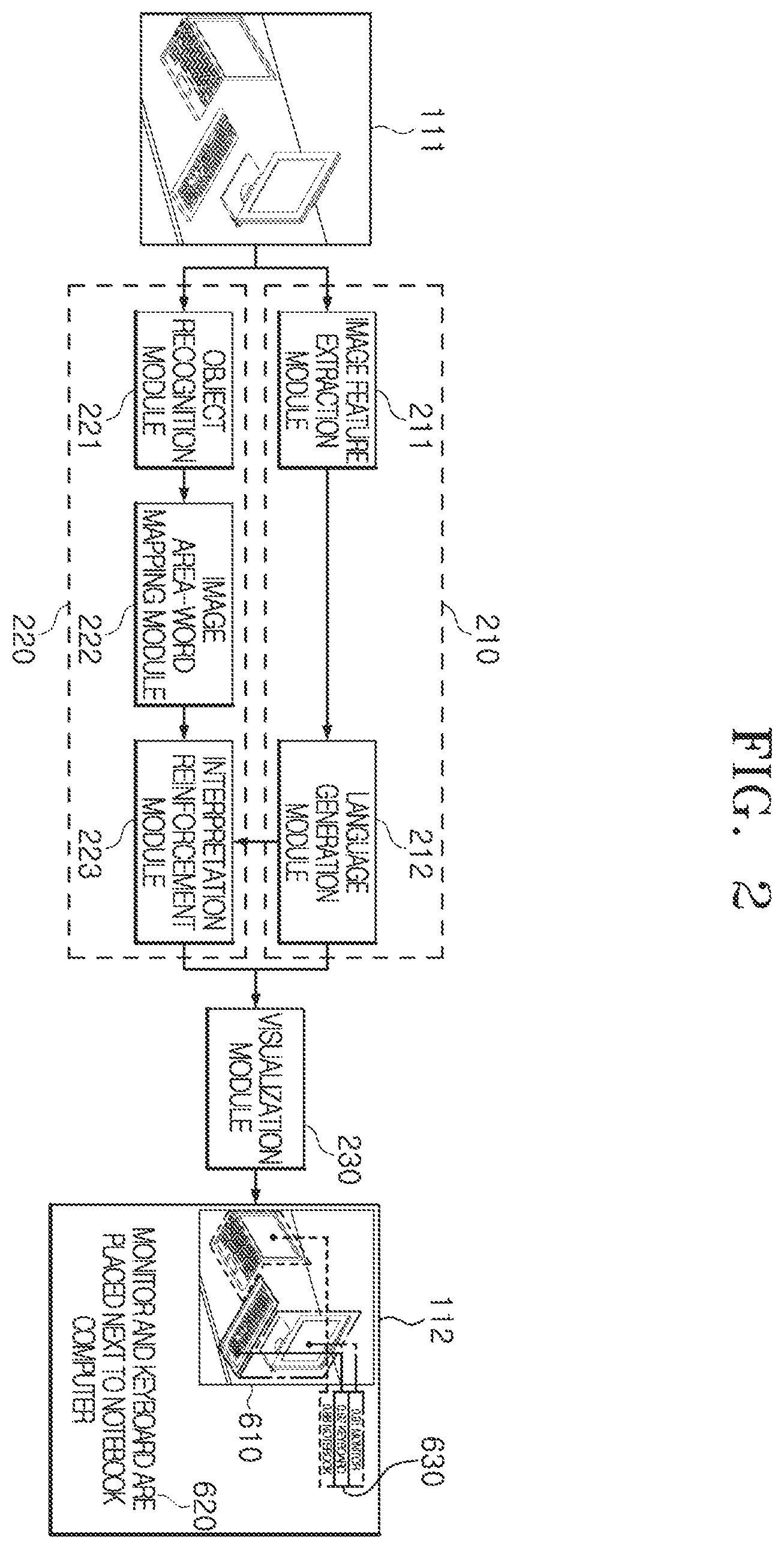 Patent US12437565 Figure 2 – Apparatus and method for automatically generating image caption by applying deep learning algorithm to an image