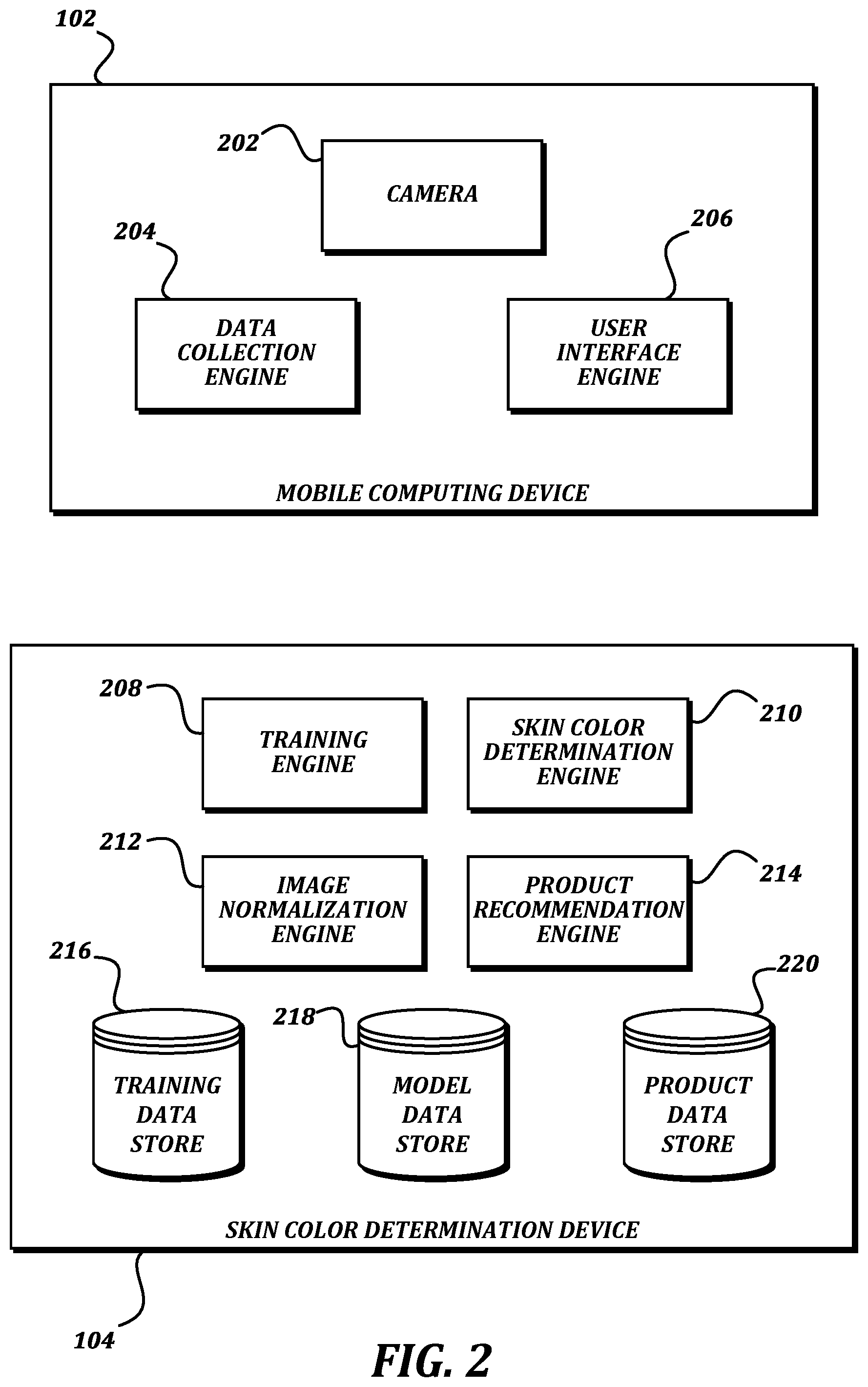 Patent US12437577 Figure 2 – Techniques for identifying skin color in images having uncontrolled lighting conditions
