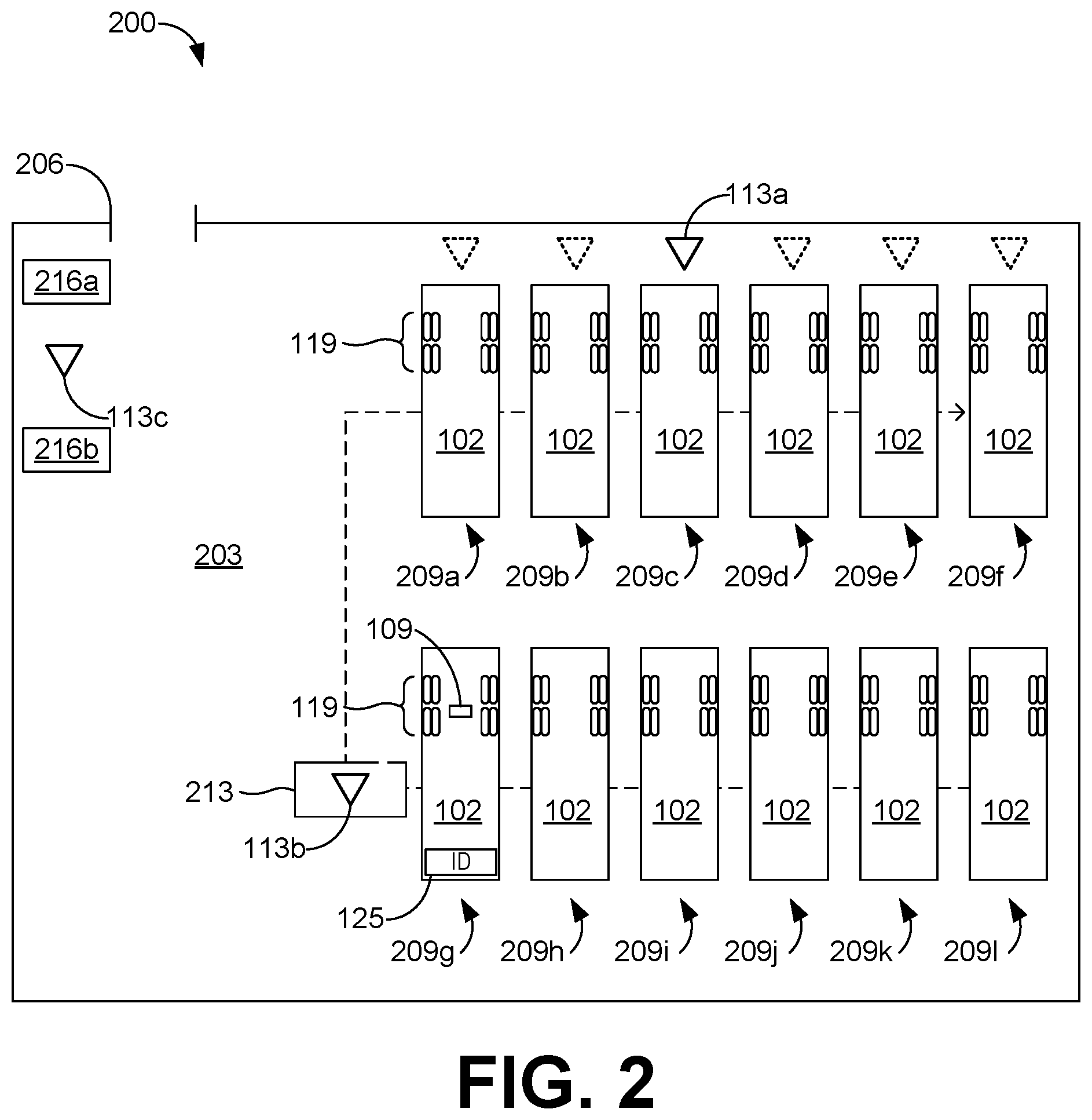 Patent US12437585 Figure 2 – Tire sensor monitoring