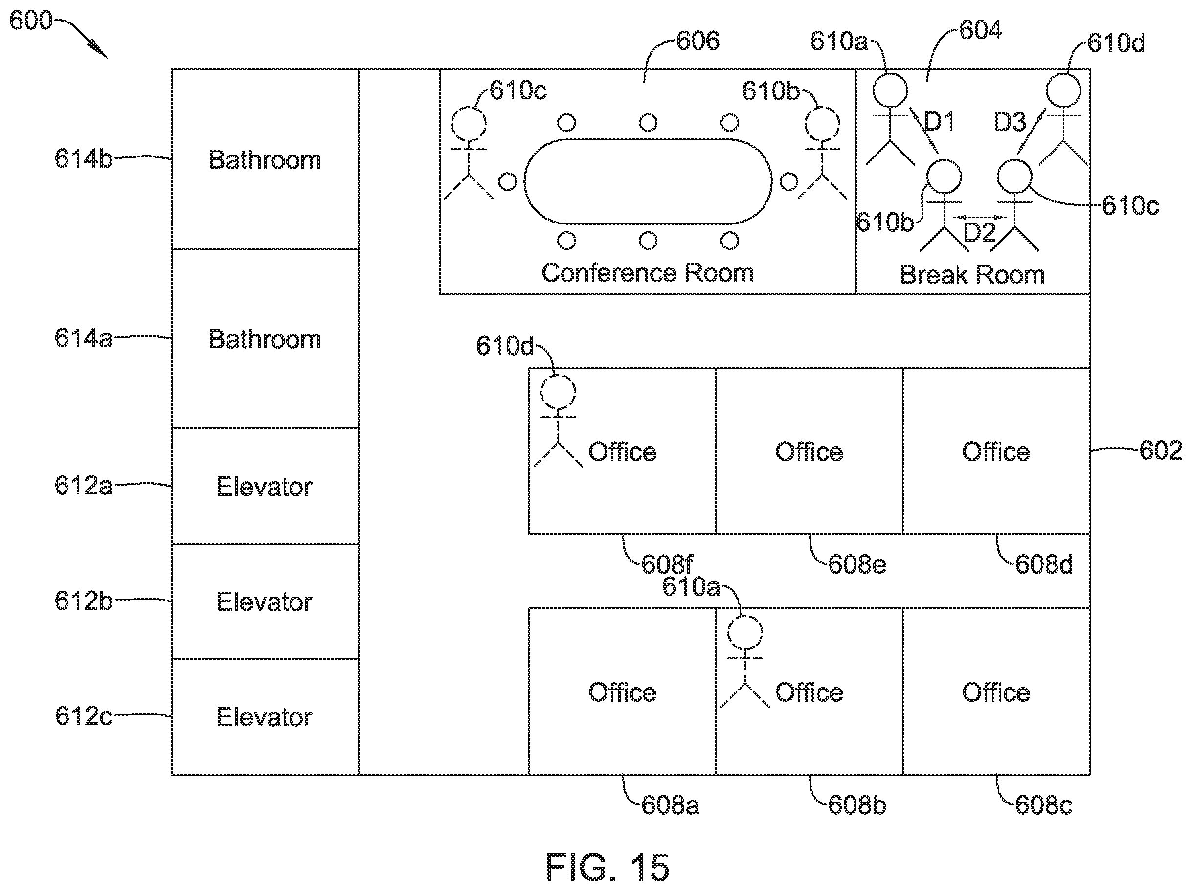 Patent US12437597 Figure 15 – Methods and systems for maintaining a healthy building