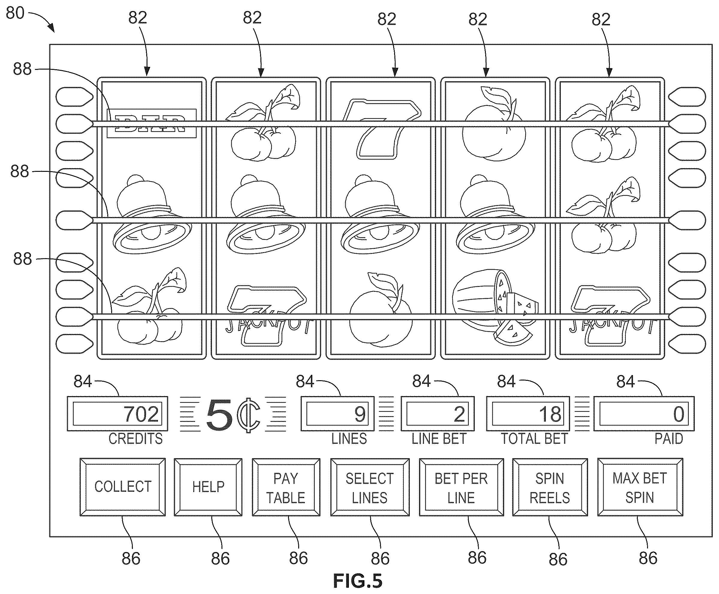 Patent US12437609 Figure 5 – Gaming systems and methods for adaptable player area monitoring