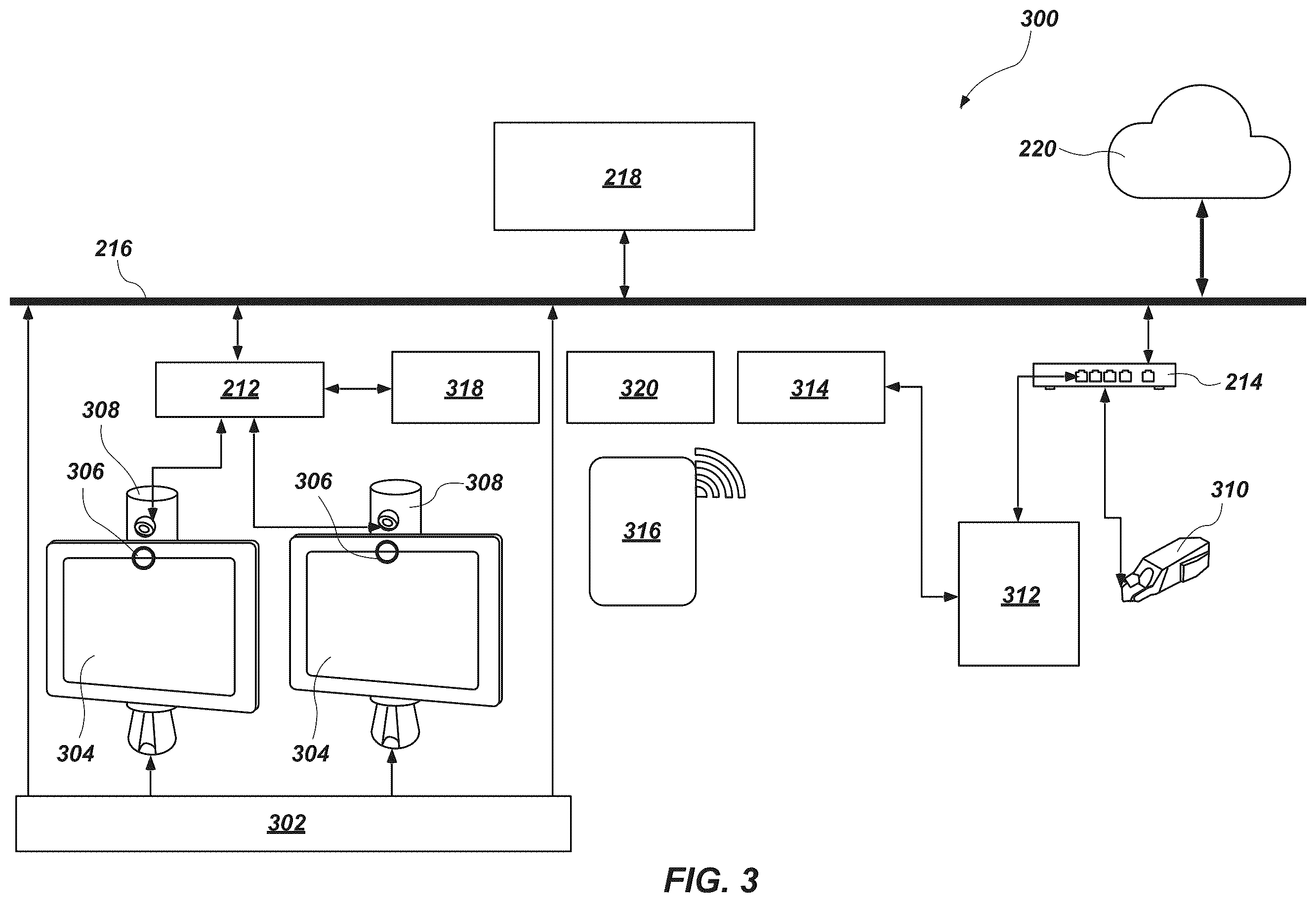 Patent US12437610 Figure 3 – Systems and devices for identification of a feature associated with a user in a gaming establishment and related methods