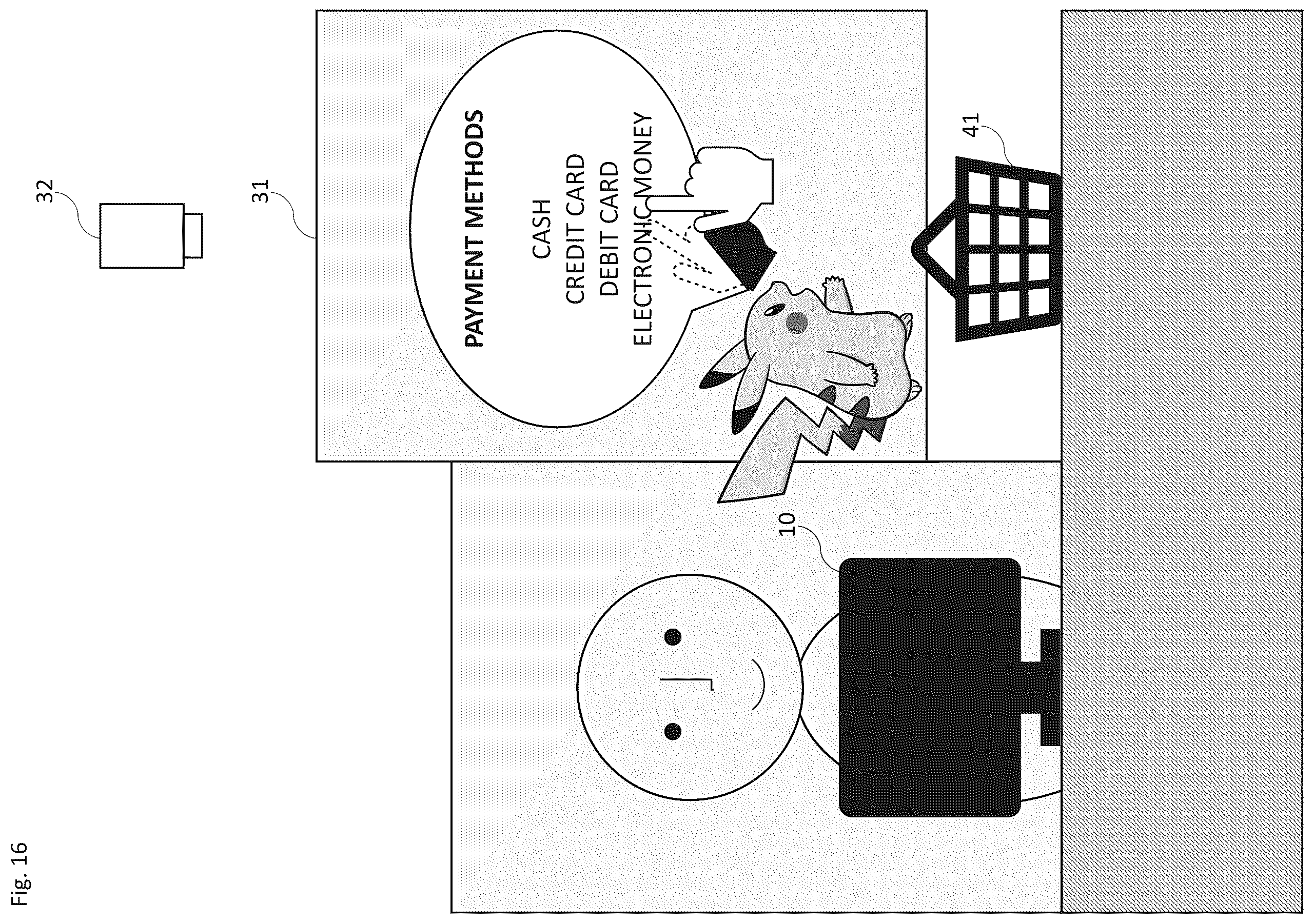 Patent US12437616 Figure 16 – Program, method, information processing device, and system for a transparent display medium