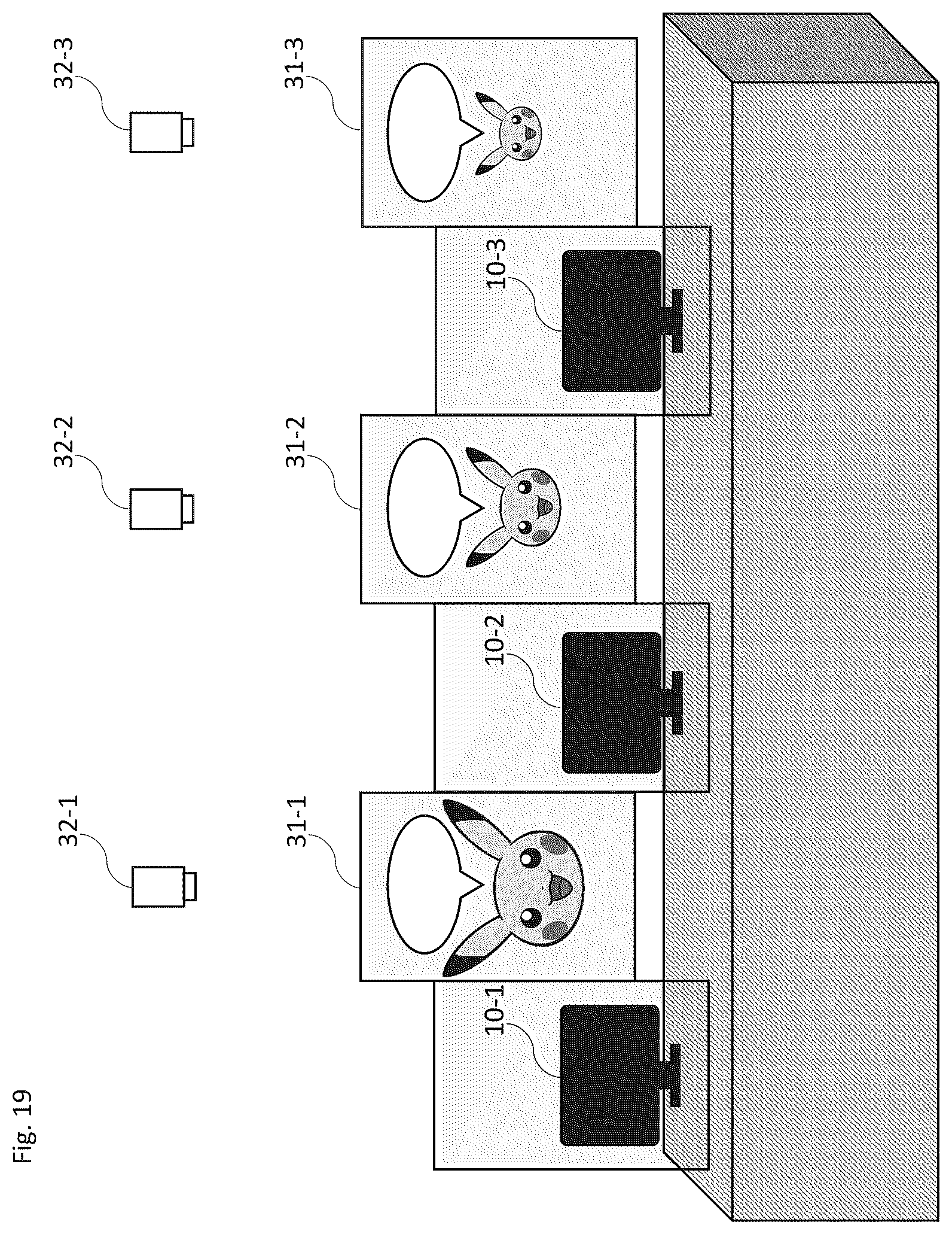 Patent US12437616 Figure 19 – Program, method, information processing device, and system for a transparent display medium