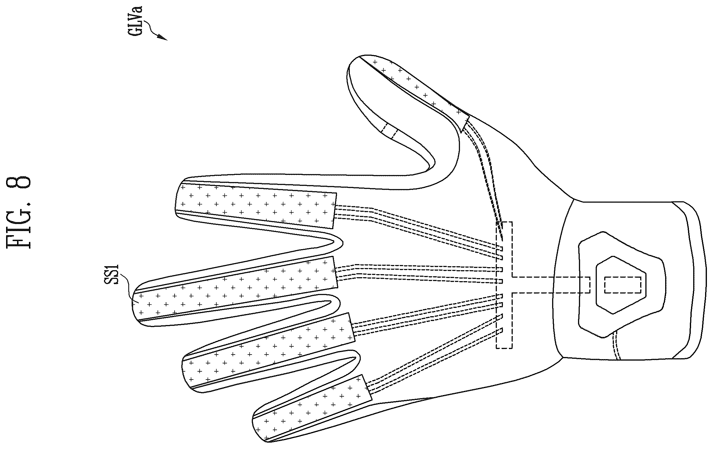 Patent US12437618 Figure 8 – Device for providing tactile stimulation