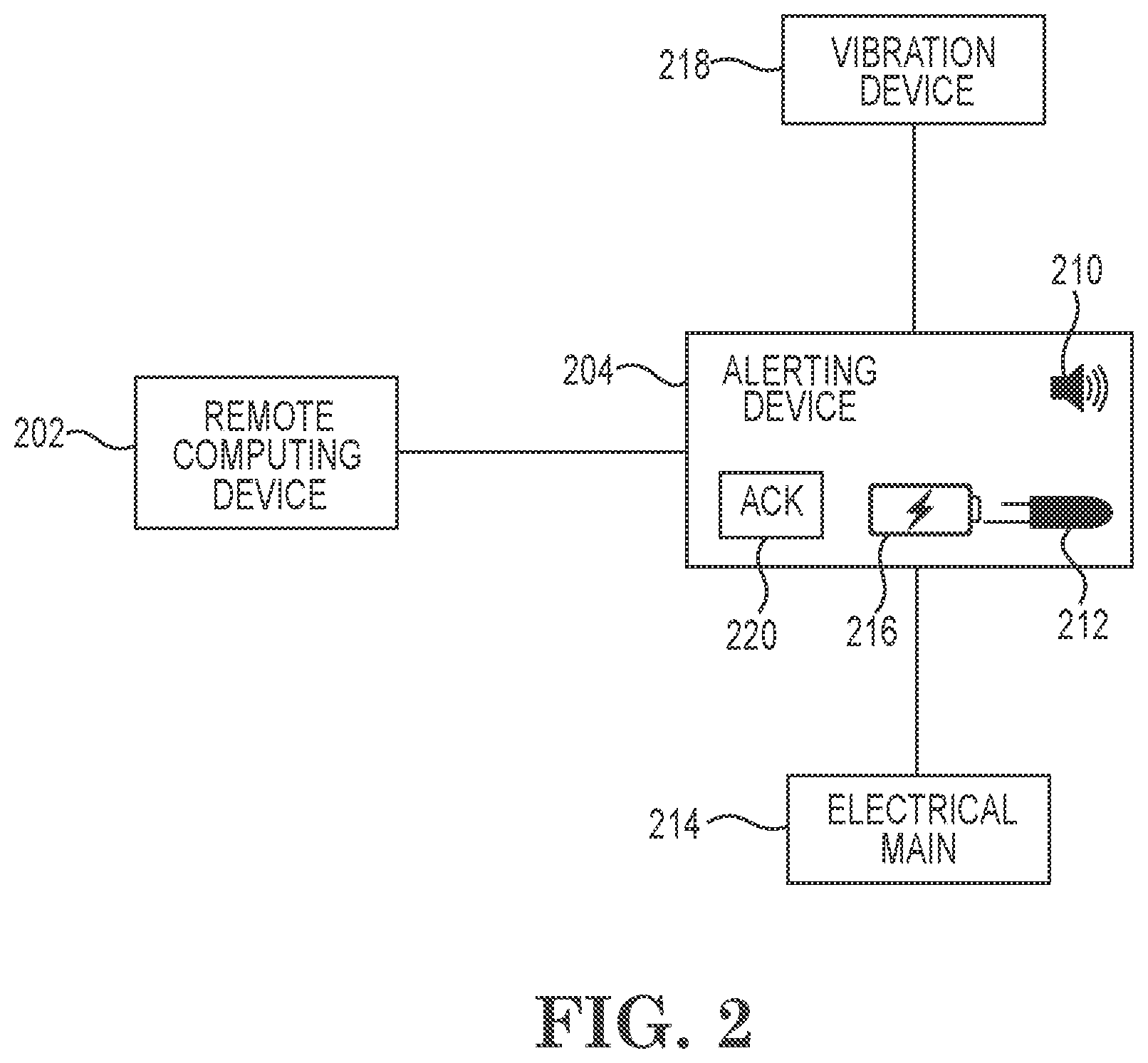 Patent US12437629 Figure 2 – Notifying a user of an emergency event