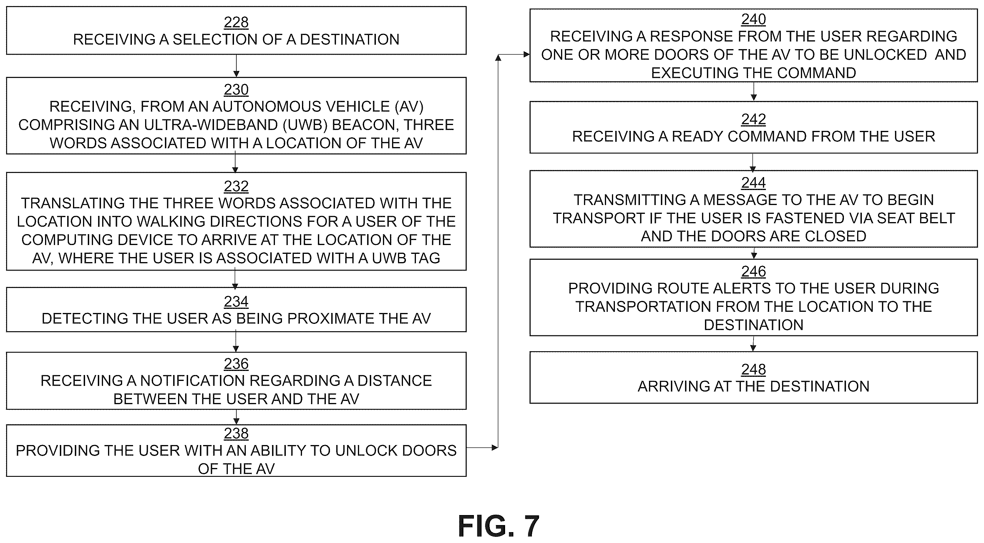 Patent US12437632 Figure 7 – System and method for audible spatial description for people with sensory disabilities and the aging population