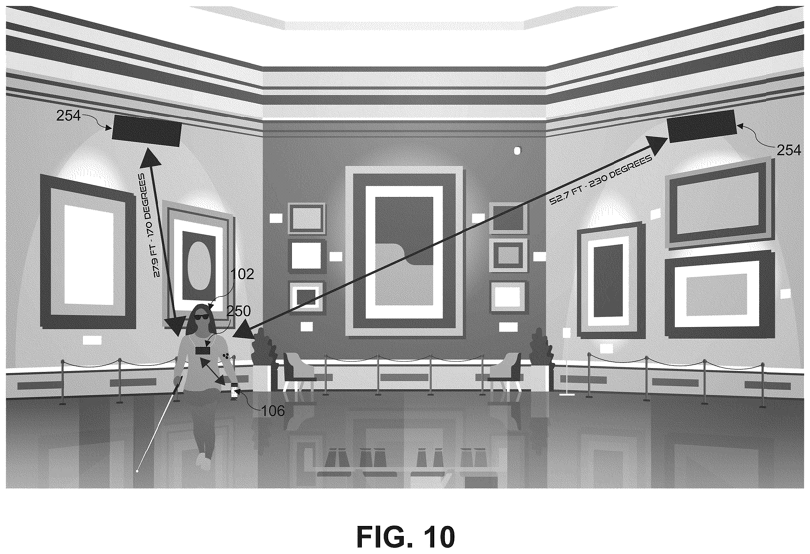 Patent US12437632 Figure 10 – System and method for audible spatial description for people with sensory disabilities and the aging population