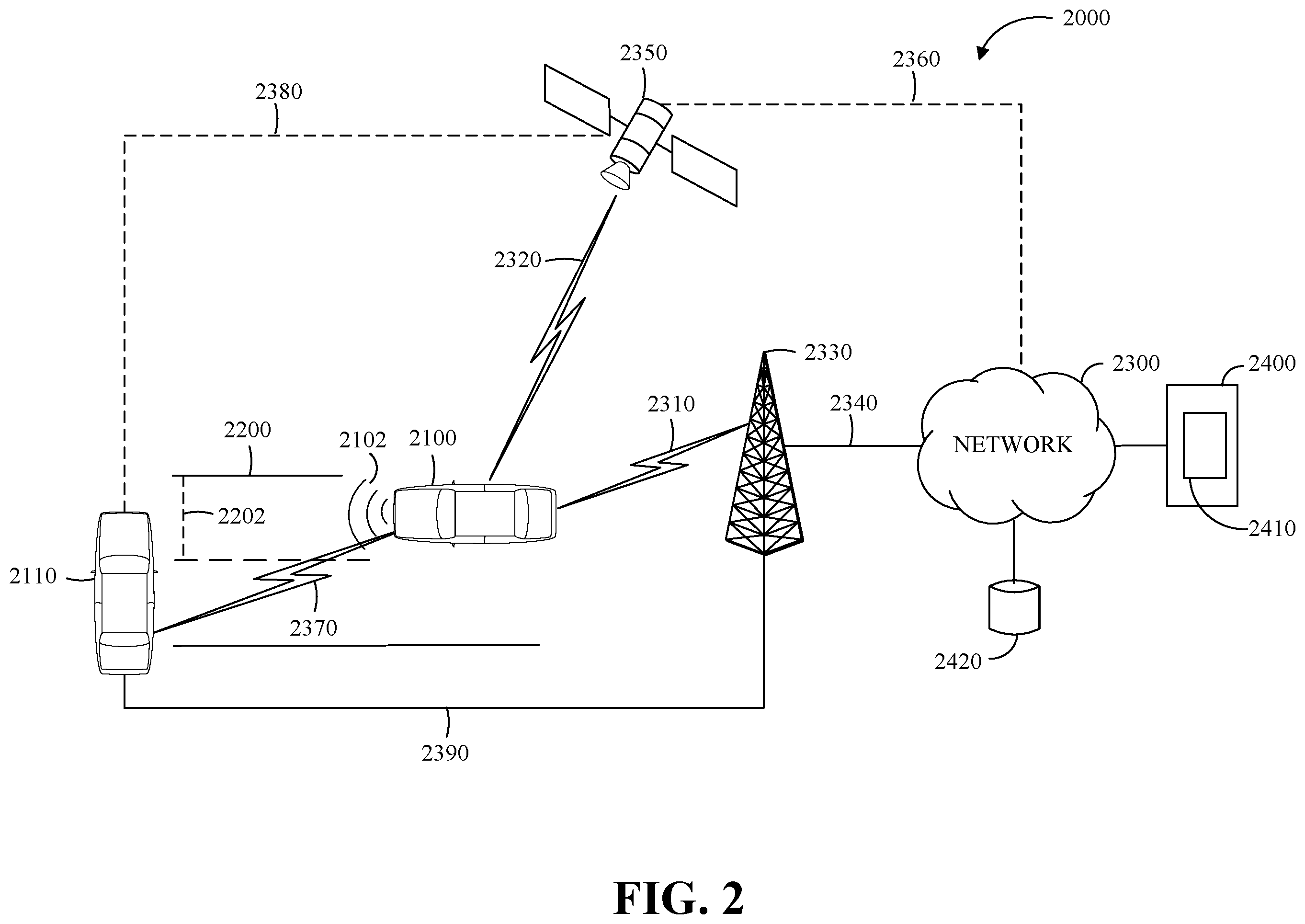 Patent US12437635 Figure 2 – Real-time traffic condition warning system
