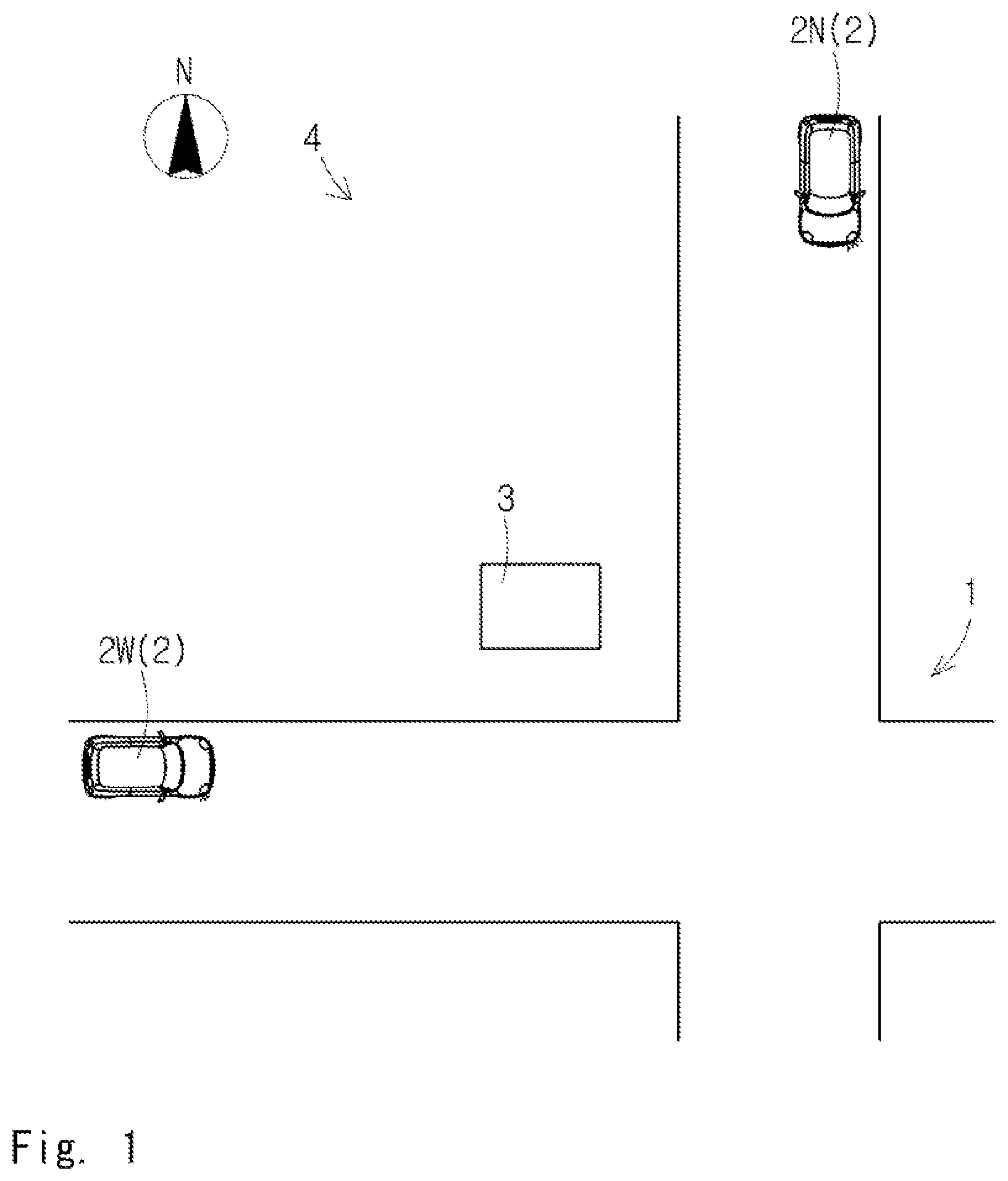 Patent US12437637 — Intersection control system, intersection control method, and computer readable medium — Figure 1