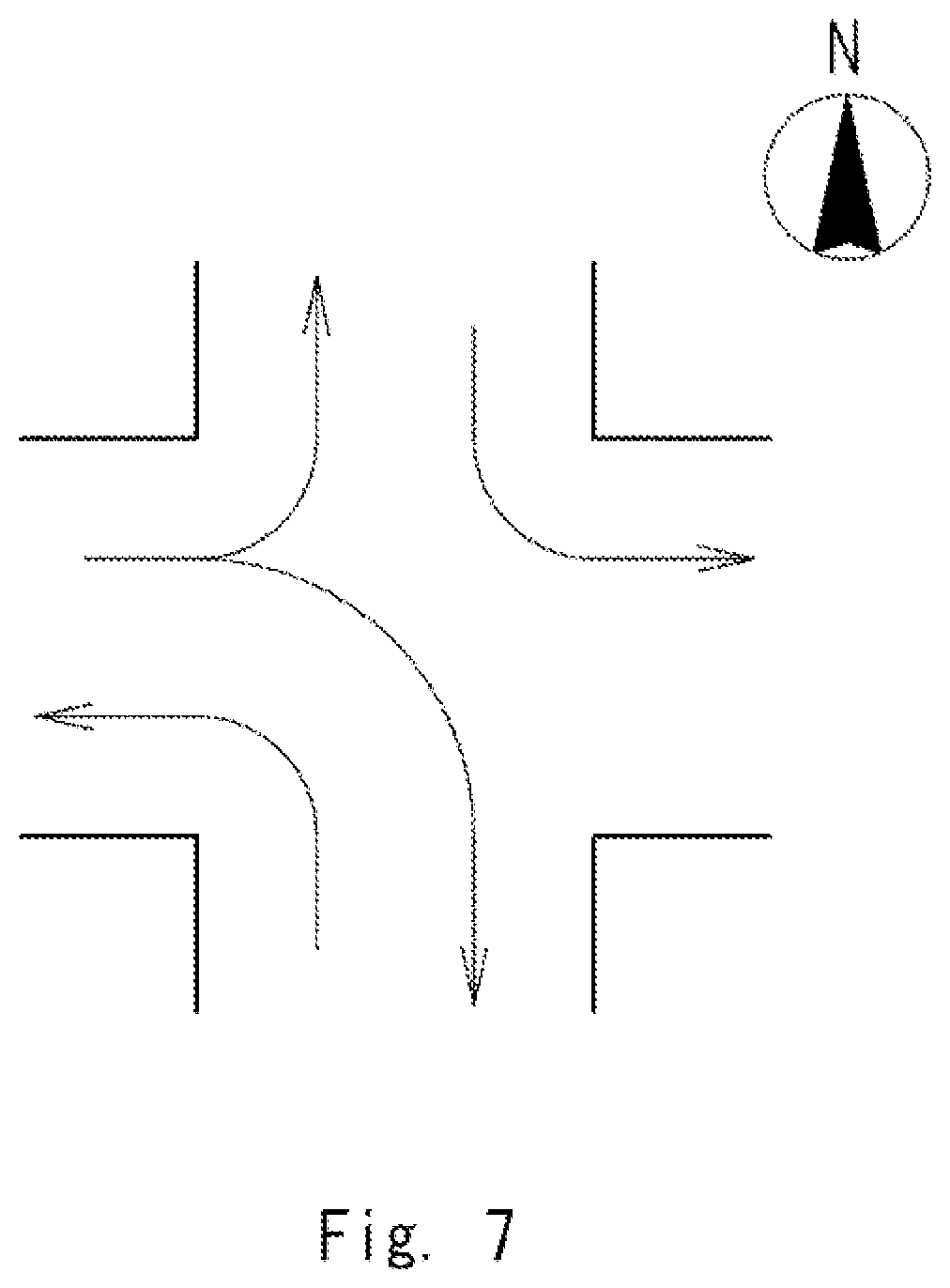 Patent US12437637 Figure 7 – Intersection control system, intersection control method, and computer readable medium