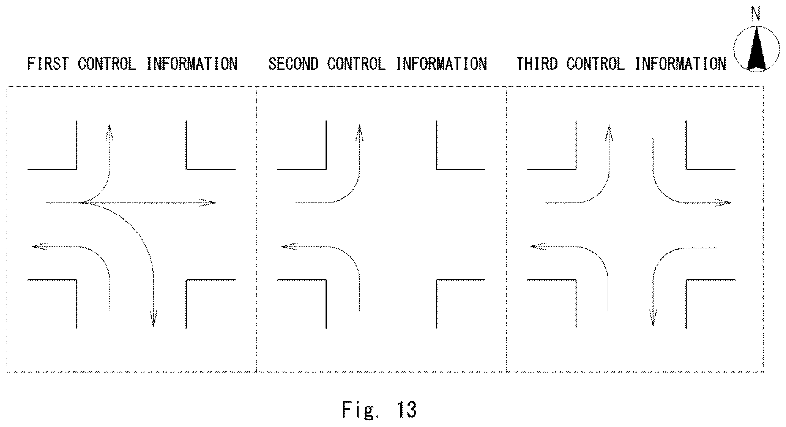 Patent US12437637 Figure 13 – Intersection control system, intersection control method, and computer readable medium