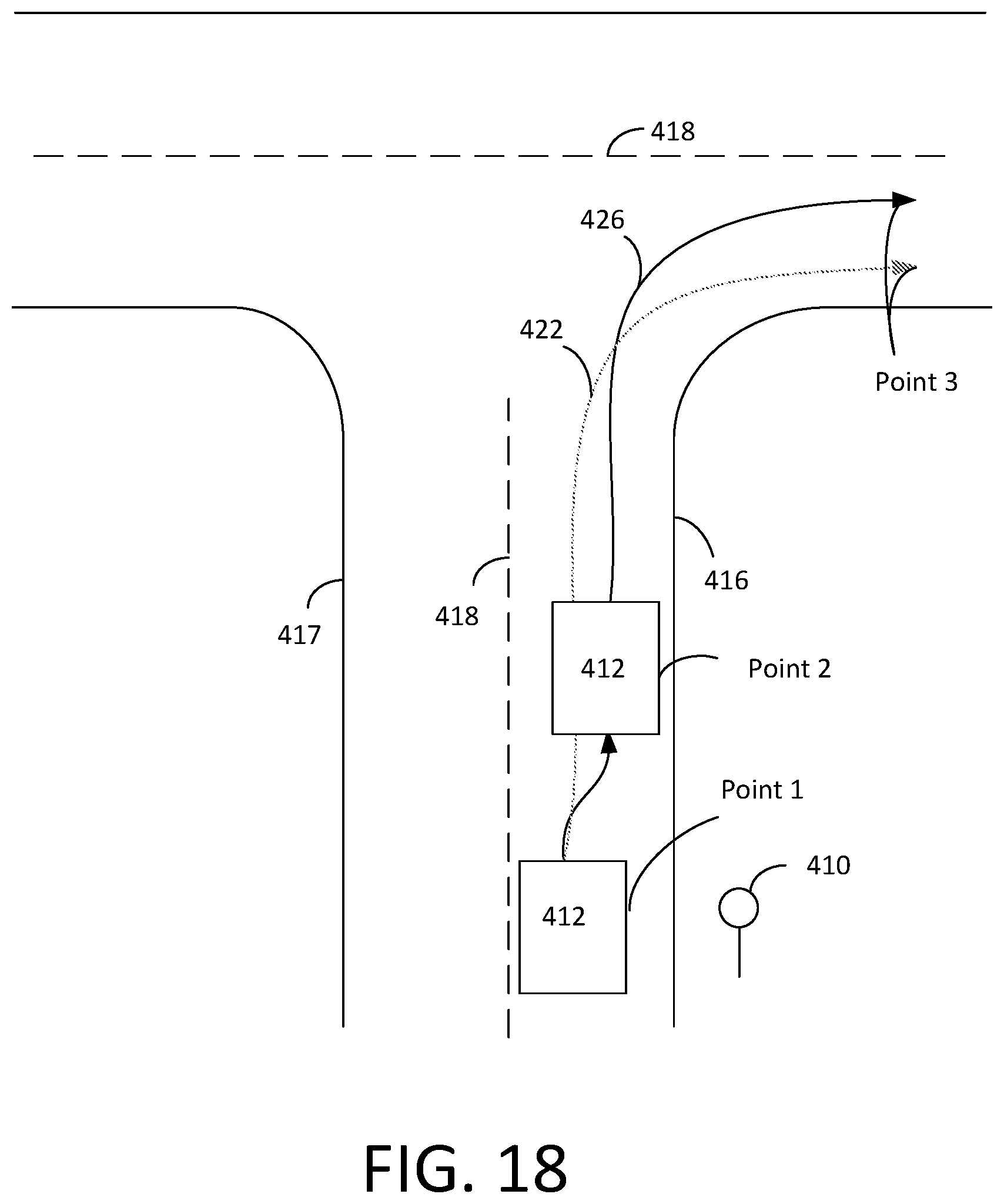 Patent US12437638 Figure 18 – Systems and methods for adjusting vehicle lane