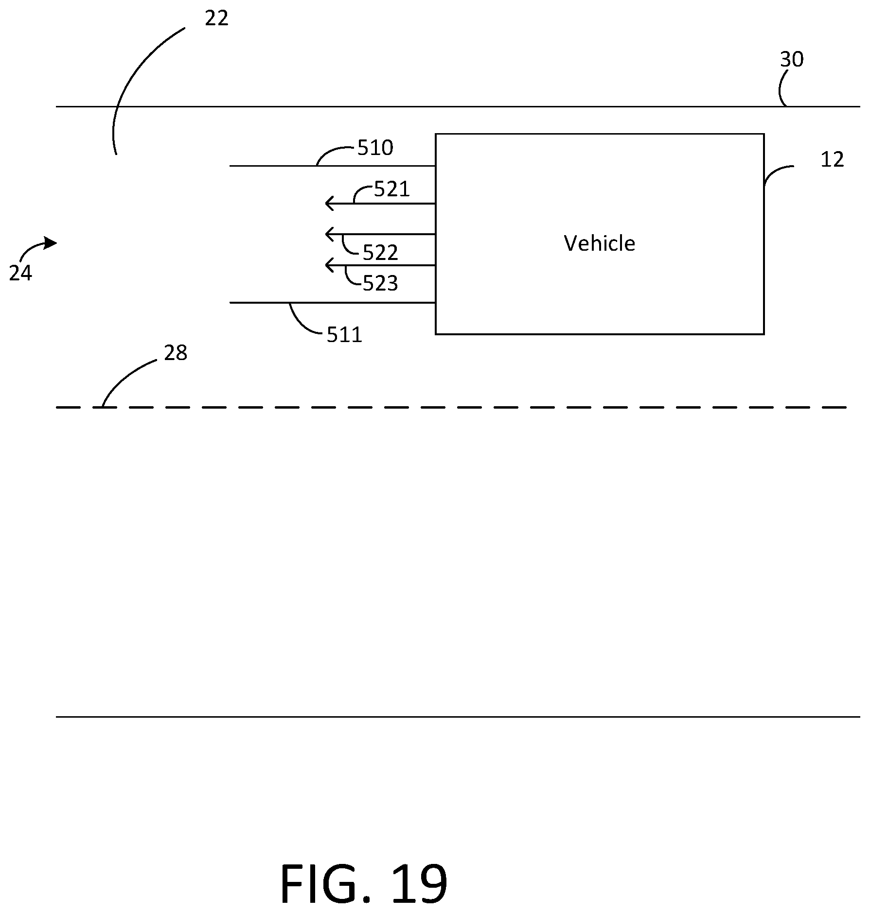 Patent US12437638 Figure 19 – Systems and methods for adjusting vehicle lane