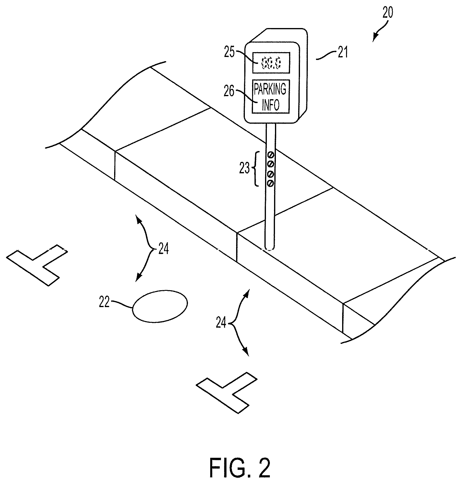 Patent US12437640 Figure 2 – Computer-implemented system and method for offering merchant and shopper-friendly parking reservations through tourist privileges
