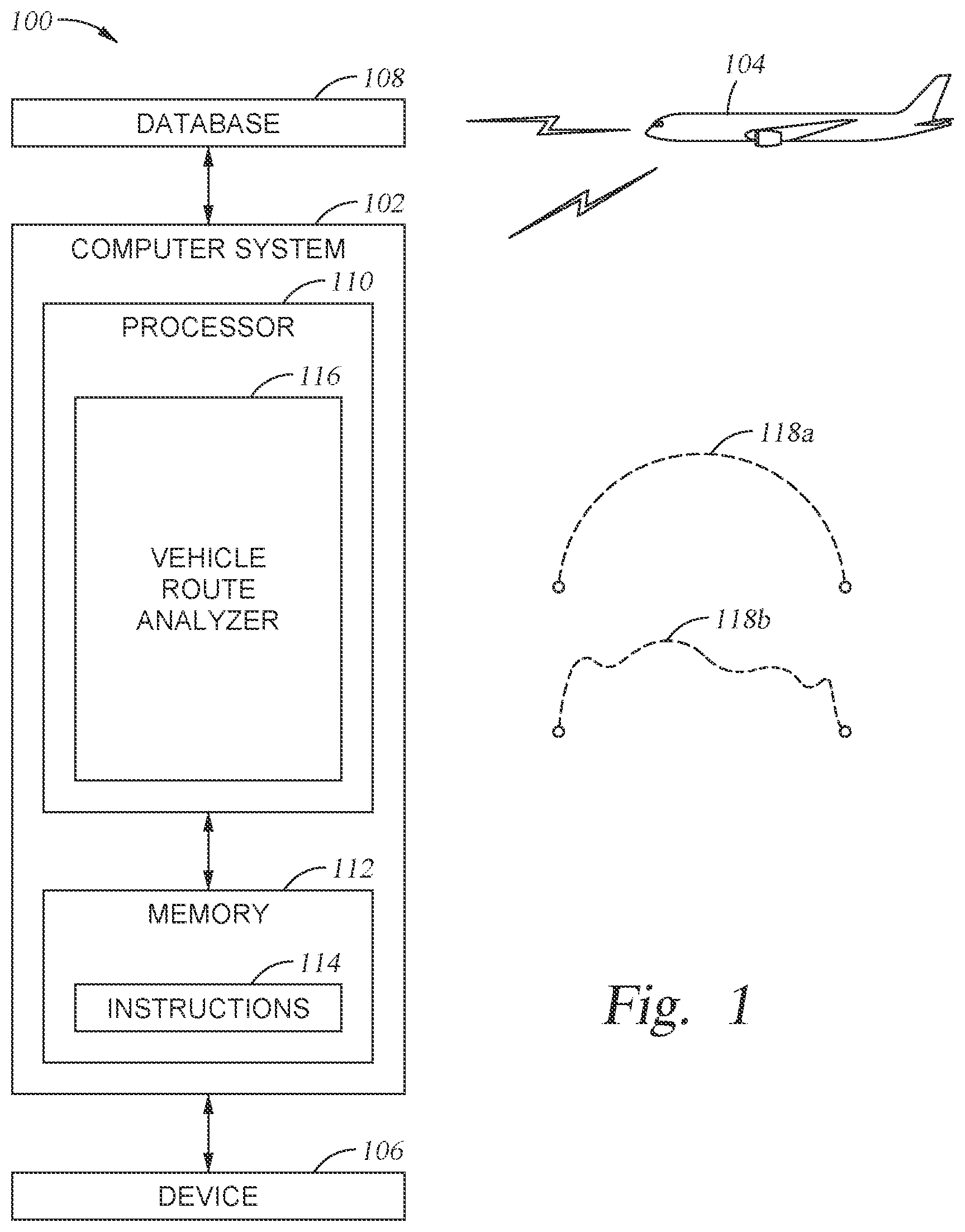Patent US12437655 Figure 1 – Flight plan evaluation