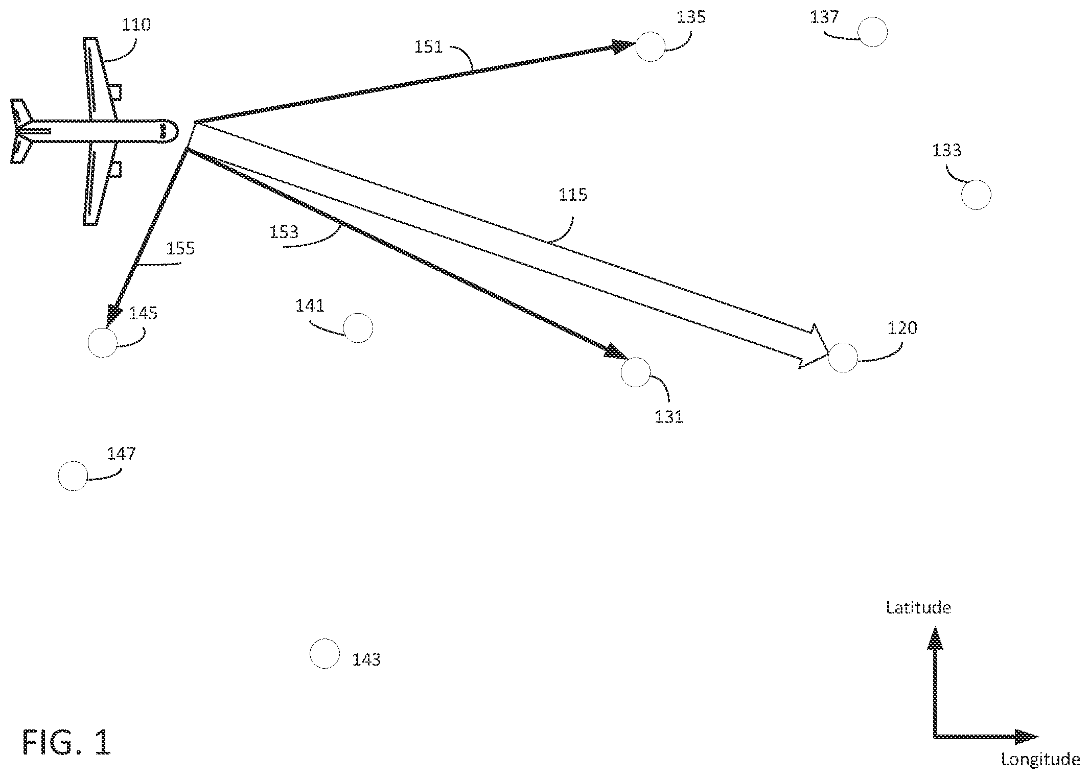 Patent US12437656 — Alternate destination management and selection — Figure 1