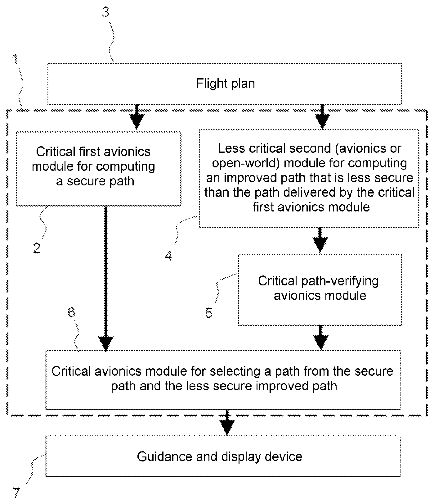 Patent US12437657 — Flight management system for an aircraft — Figure 1
