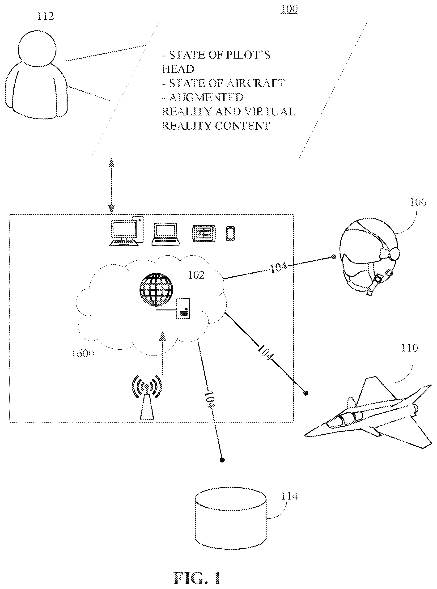 Patent US12437666 Figure 1 – Augmented reality for vehicle operations