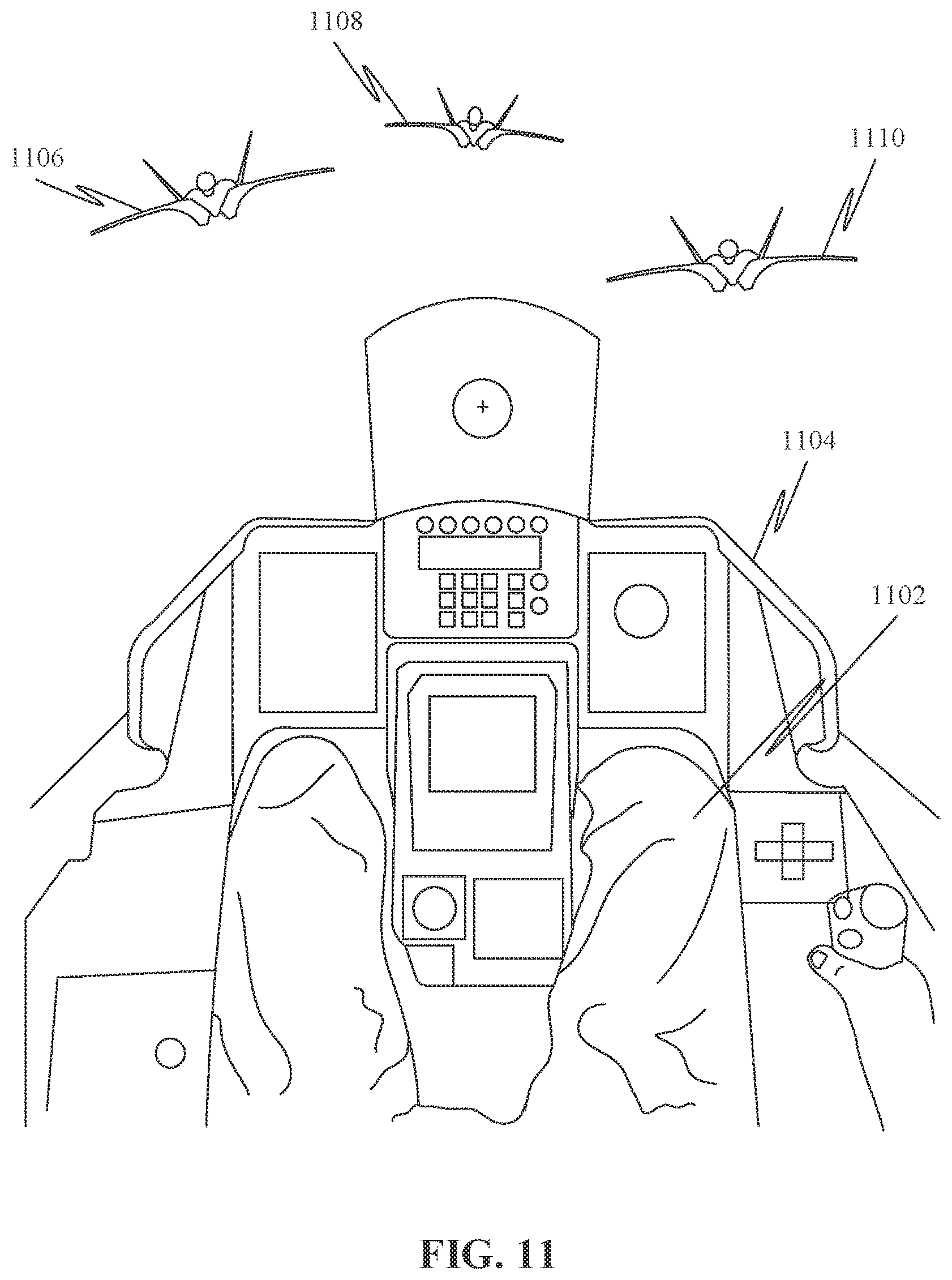 Patent US12437666 Figure 11 – Augmented reality for vehicle operations