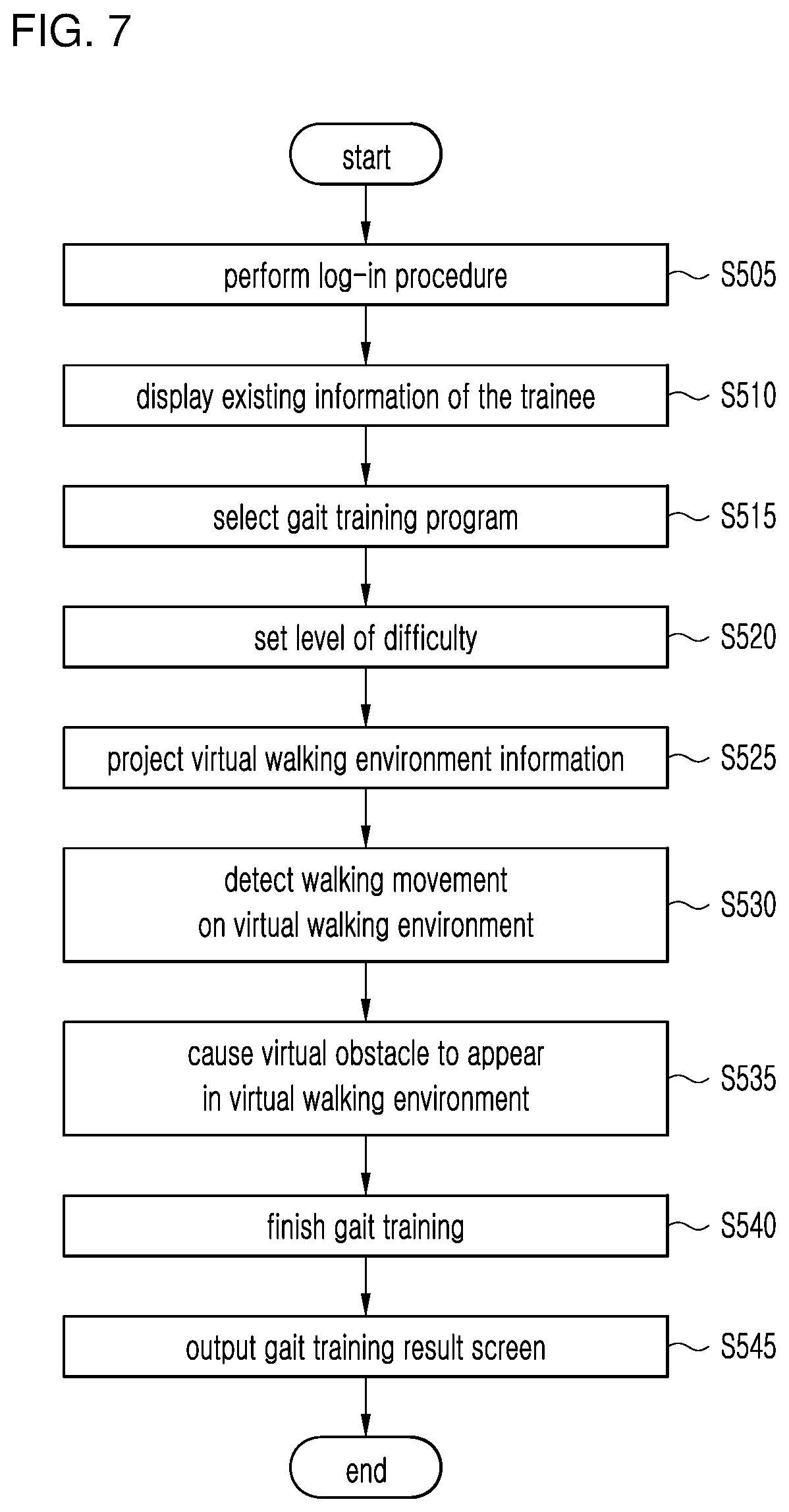 Patent US12437670 Figure 4 – Virtual reality-based ground gait training system and method