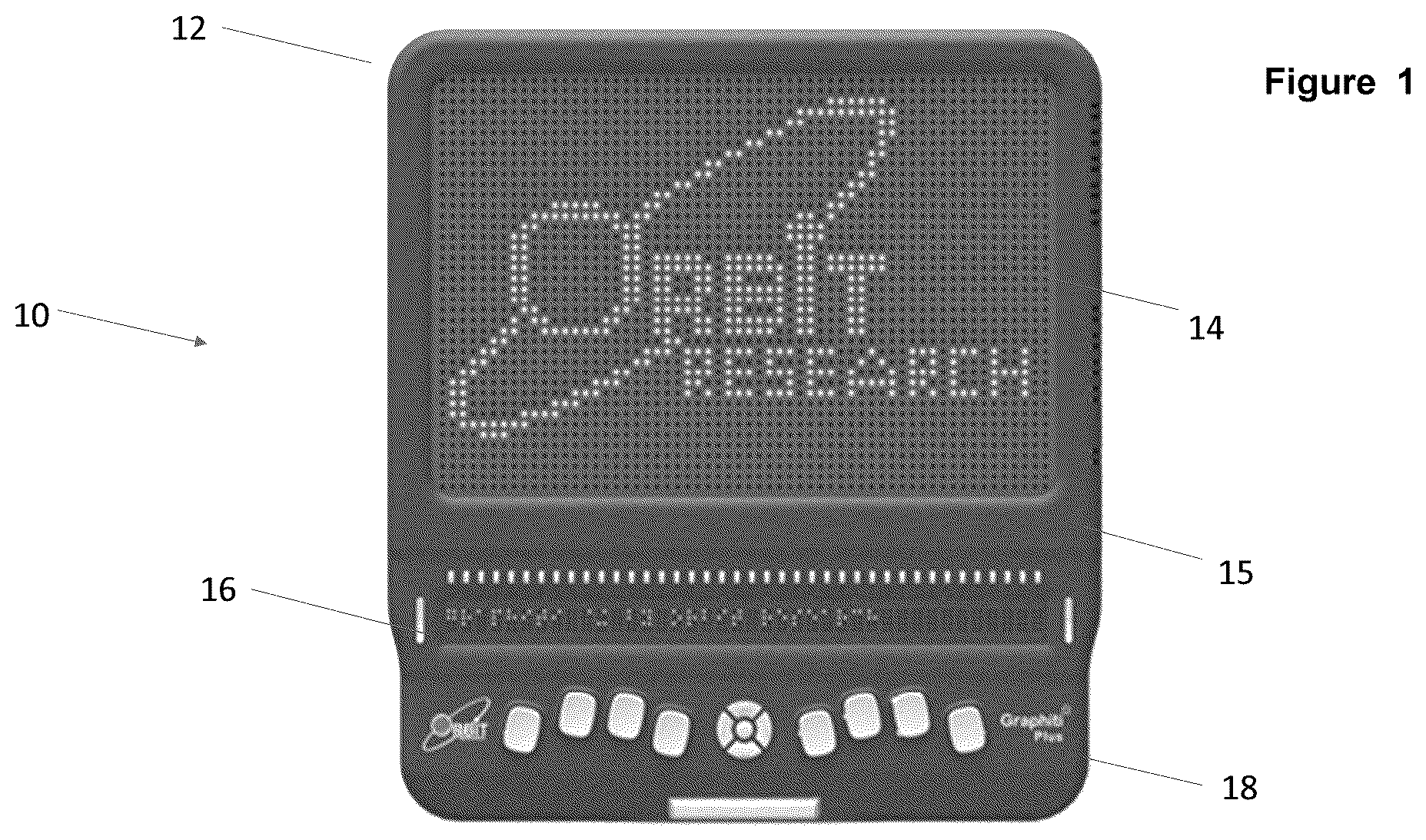 Patent US12437671 — Interactive tactile graphic and braille display system and method of use — Figure 1
