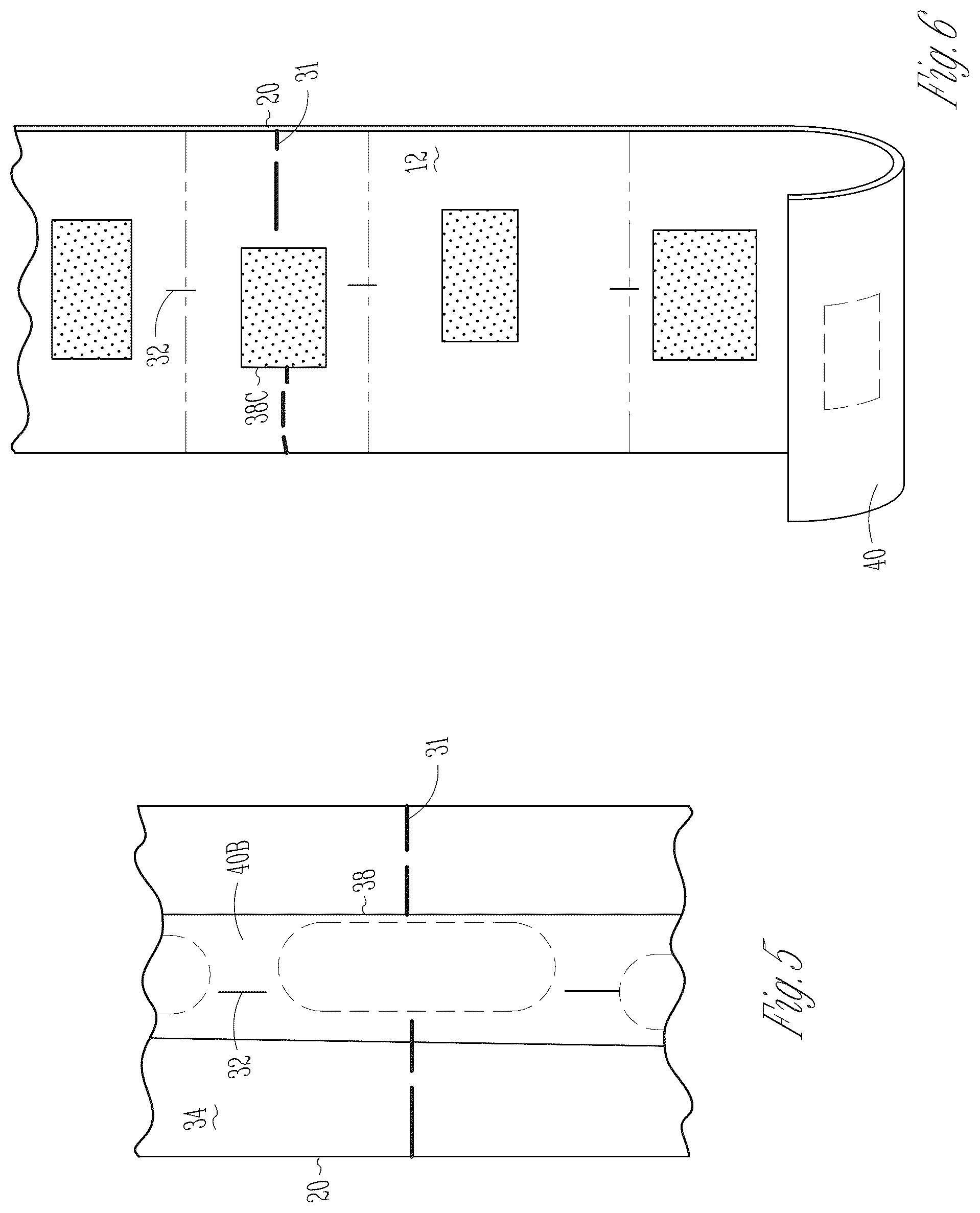 Patent US12437675 Figure 4 – Adhesive label and roll