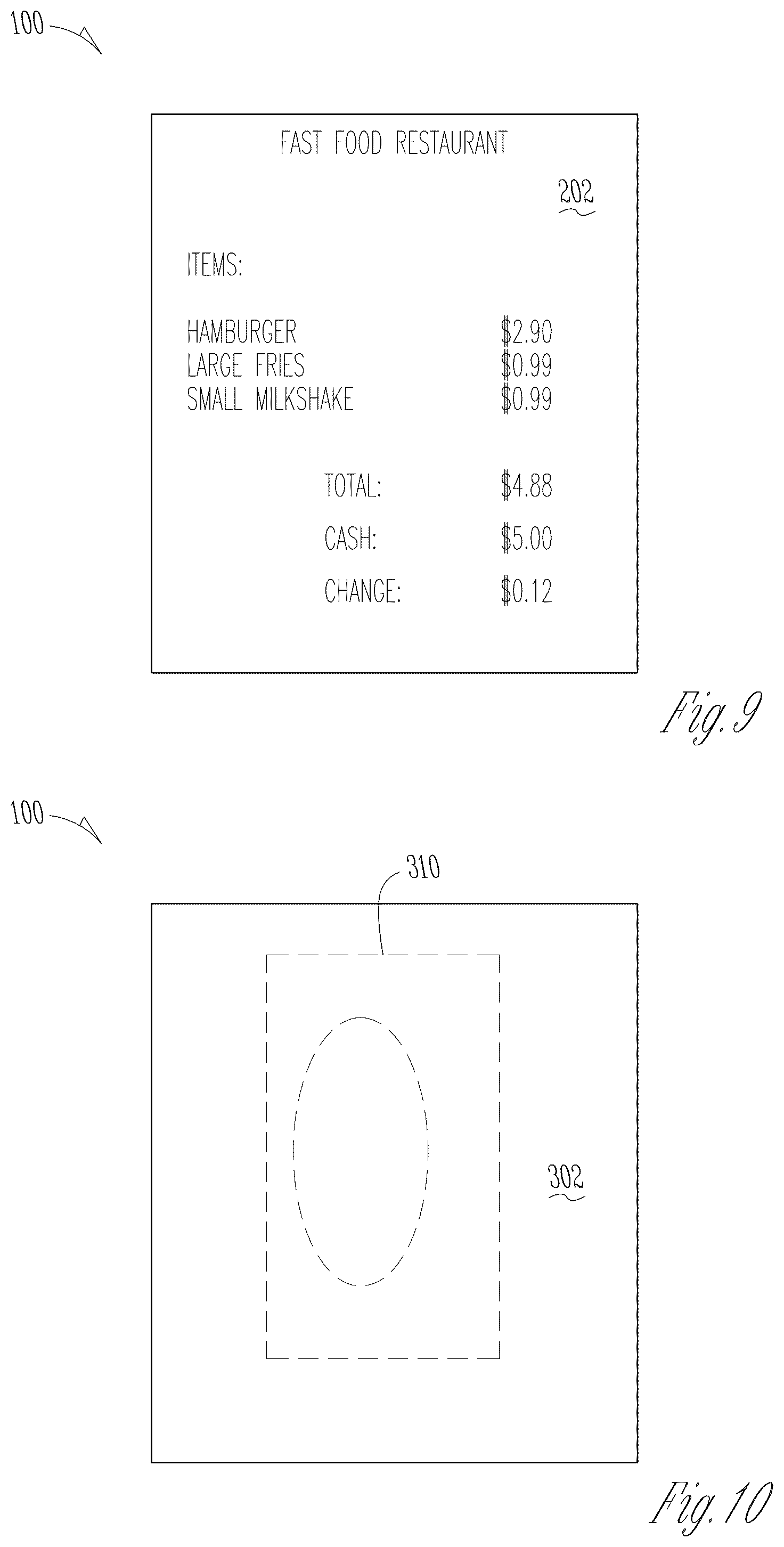 Patent US12437675 Figure 8 – Adhesive label and roll