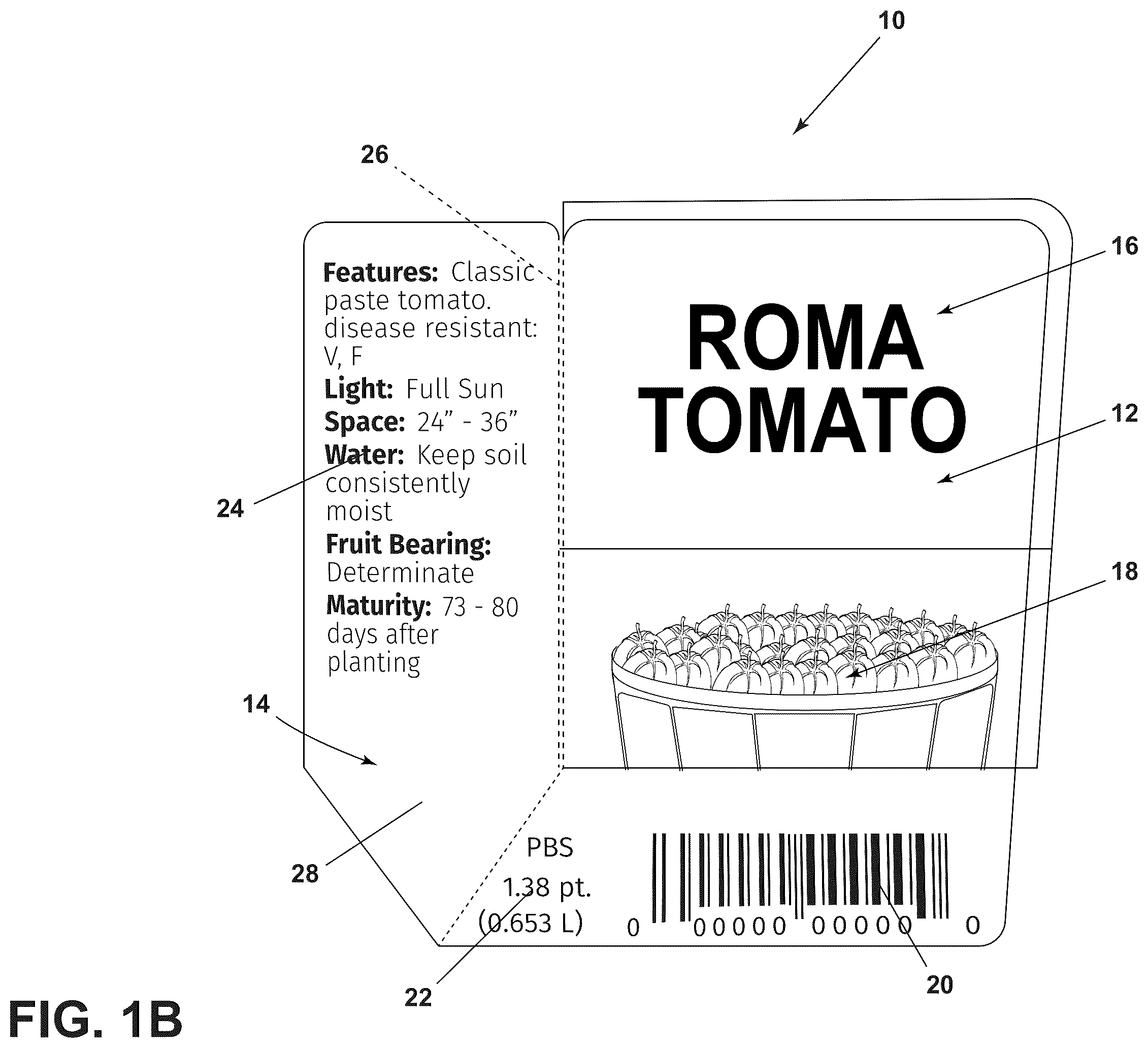 Patent US12437676 Figure 2 – Plant label and tag and methods of making and using