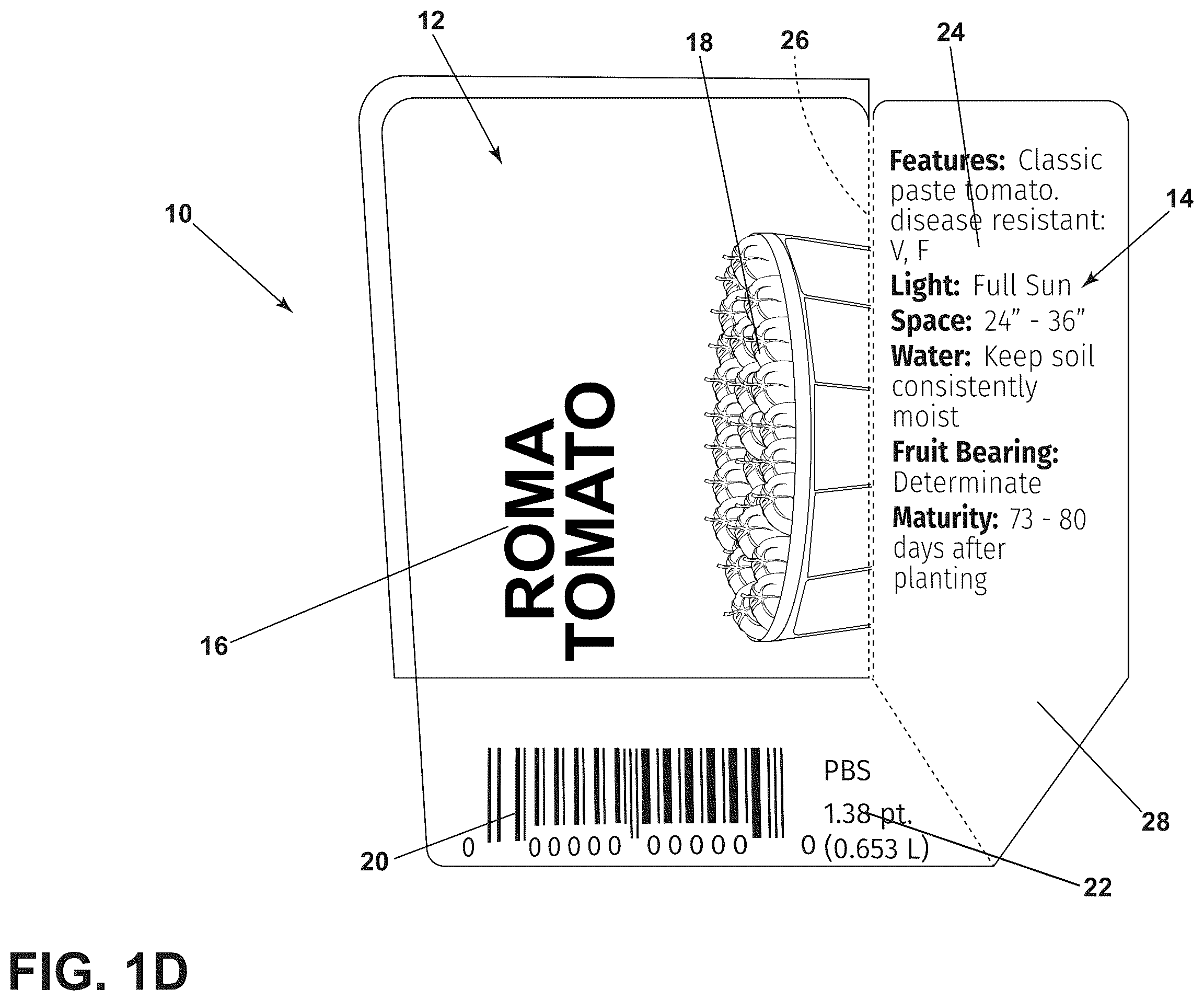 Patent US12437676 Figure 4 – Plant label and tag and methods of making and using