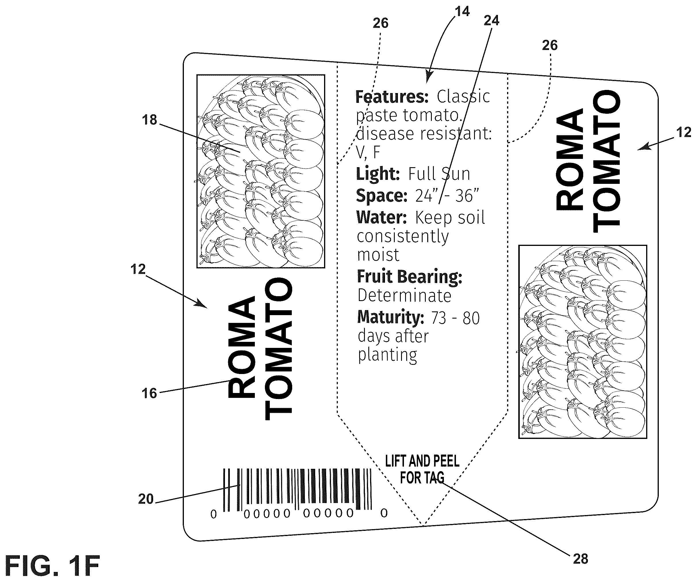 Patent US12437676 Figure 6 – Plant label and tag and methods of making and using