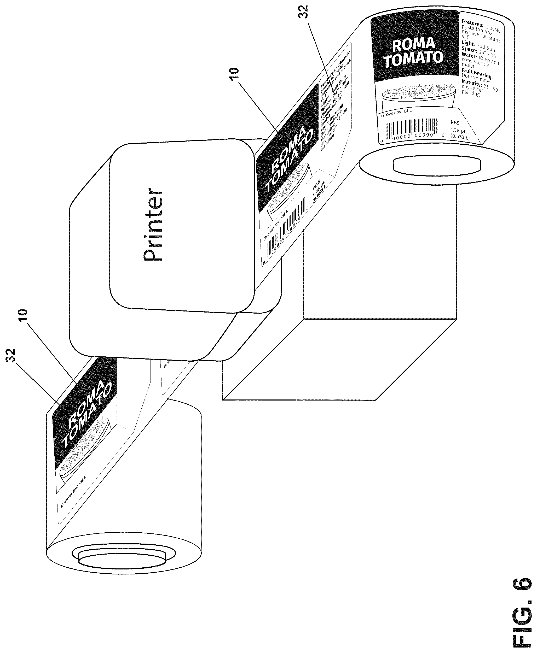 Patent US12437676 Figure 12 – Plant label and tag and methods of making and using